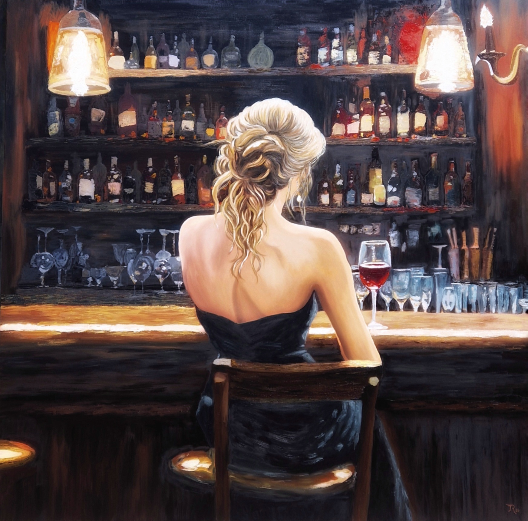TWILIGHT 150x150 cm (Oil painting)