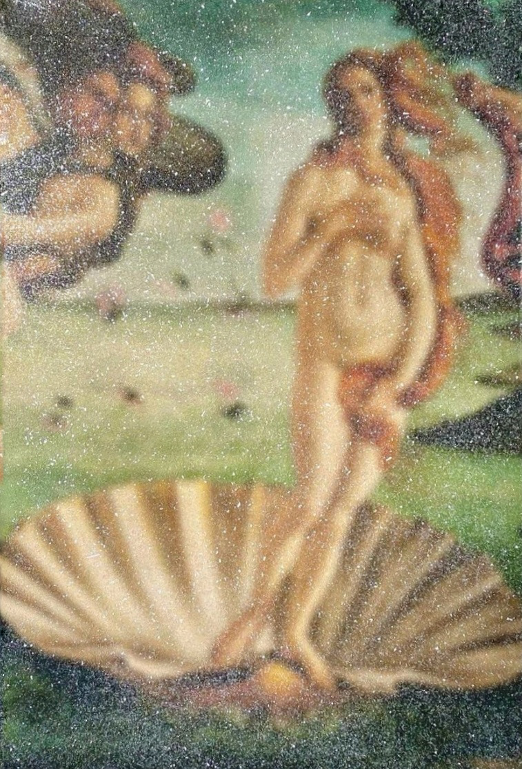 Venus 80x60 cm Acrylic on Canvas seald with Resin