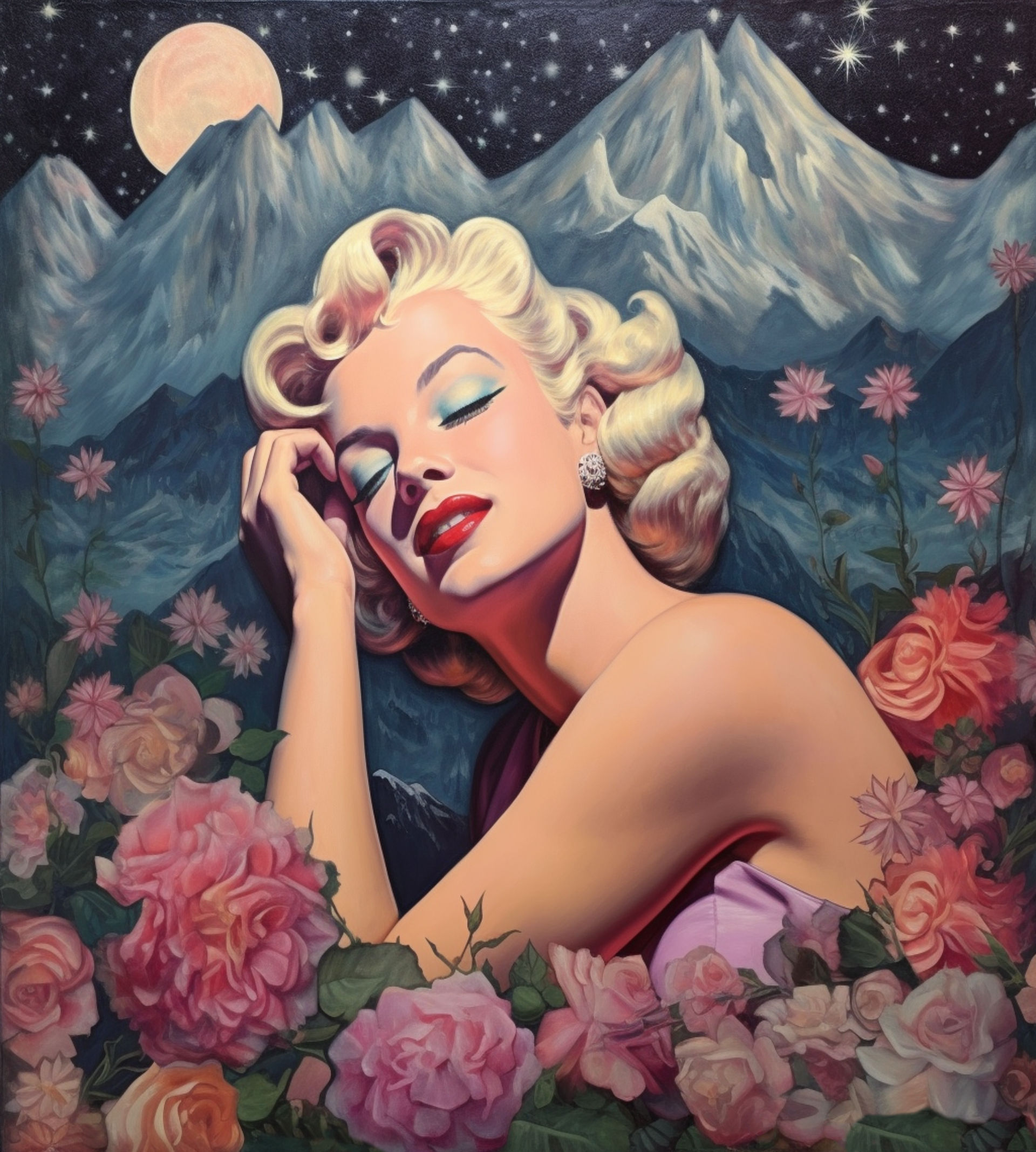 RAY OF LIGHT 100x90 cm (Airbrush and Acrylic)