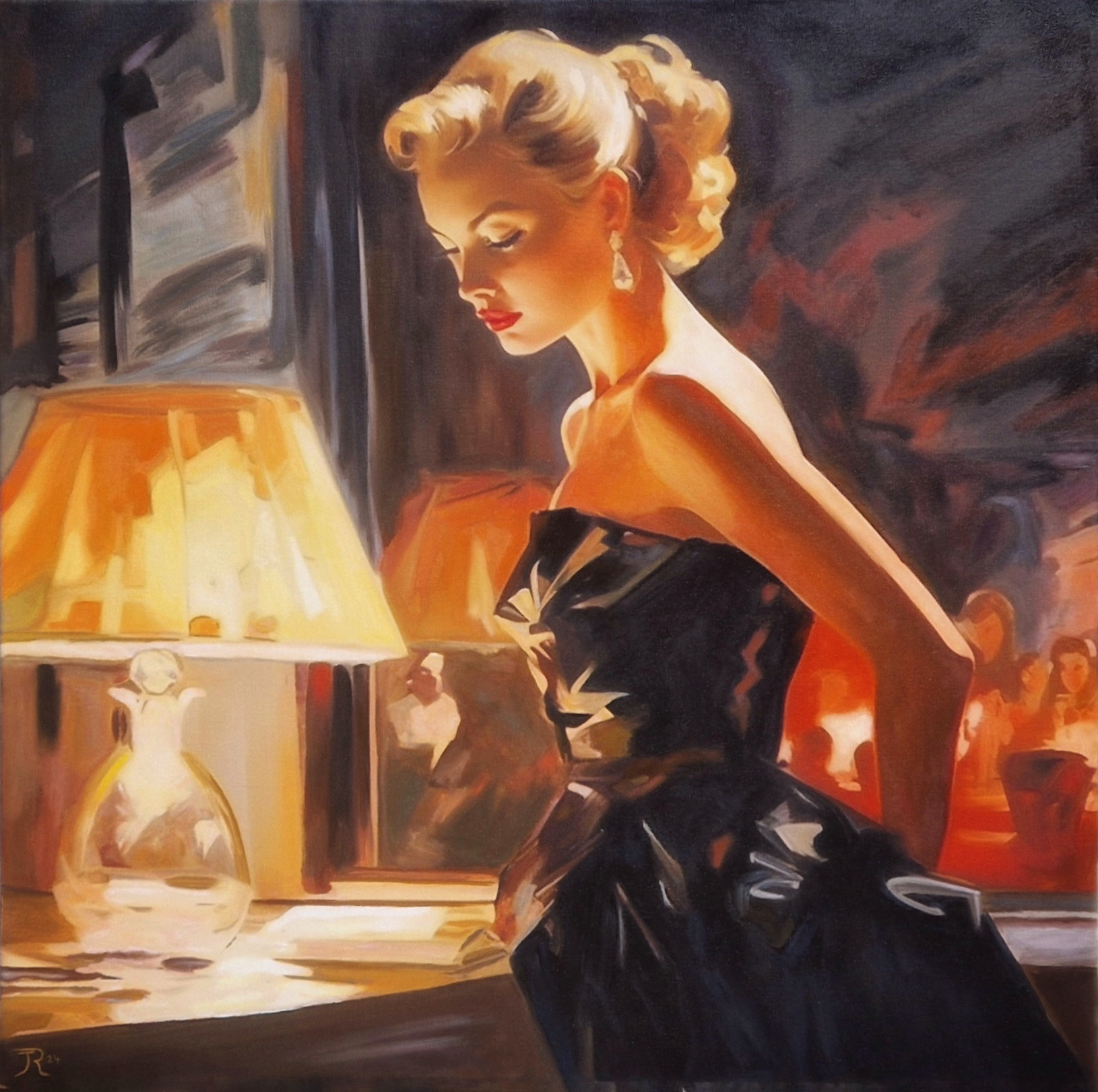 ELISABETH 70x70 cm (Oil painting)