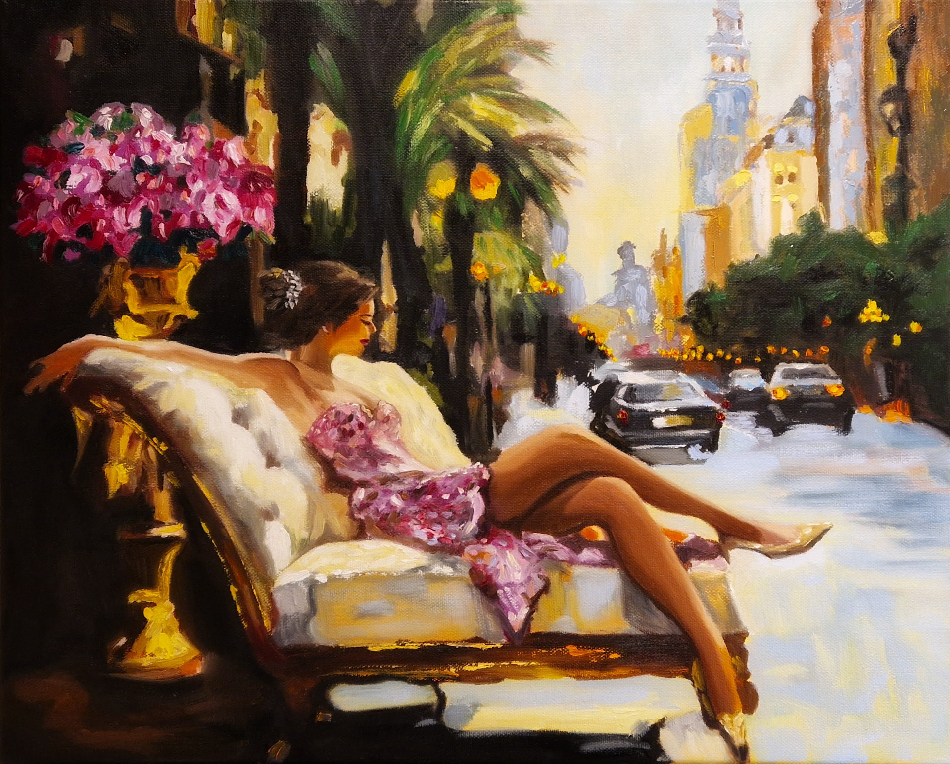 LINGERING 50x40 cm (Oil painting)