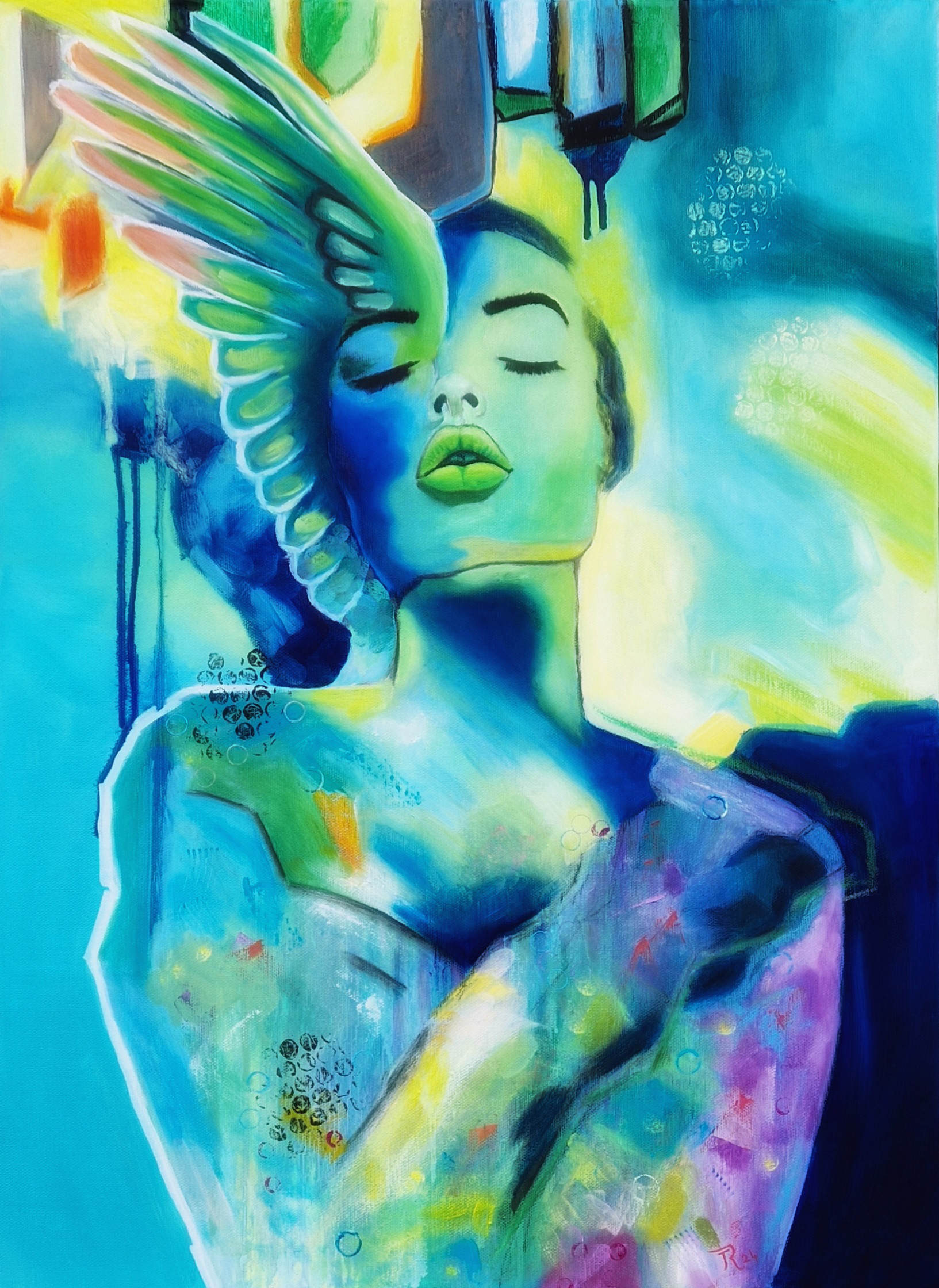 HUG OF LOVE 70x50 xm(Oil painting)