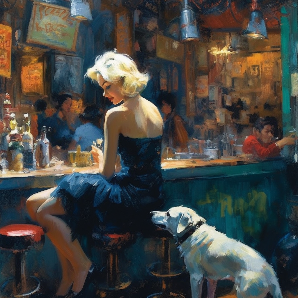 BAR 1 30x30 cm (Oil)