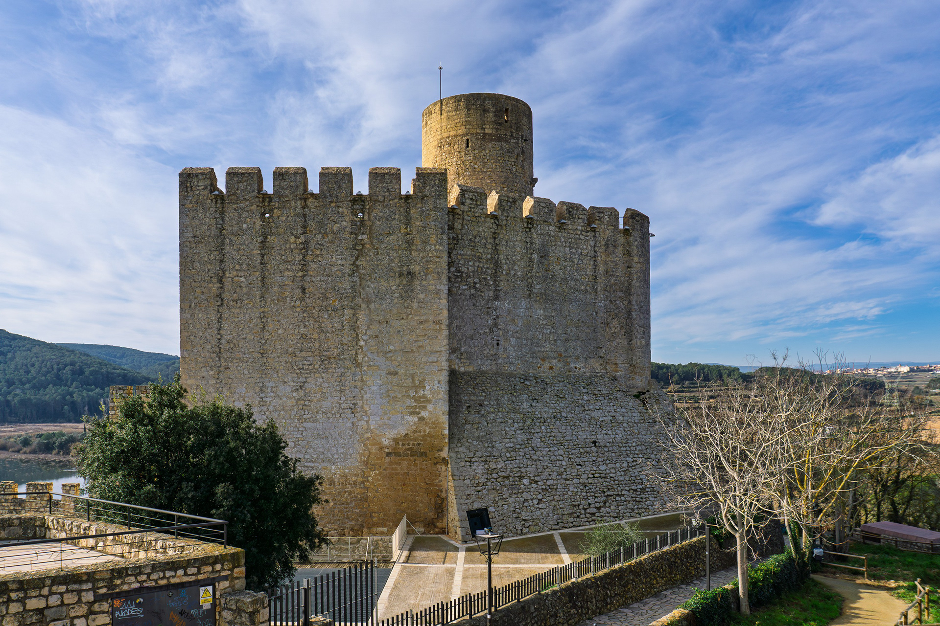 Castellet Castle photographed from a different angle.