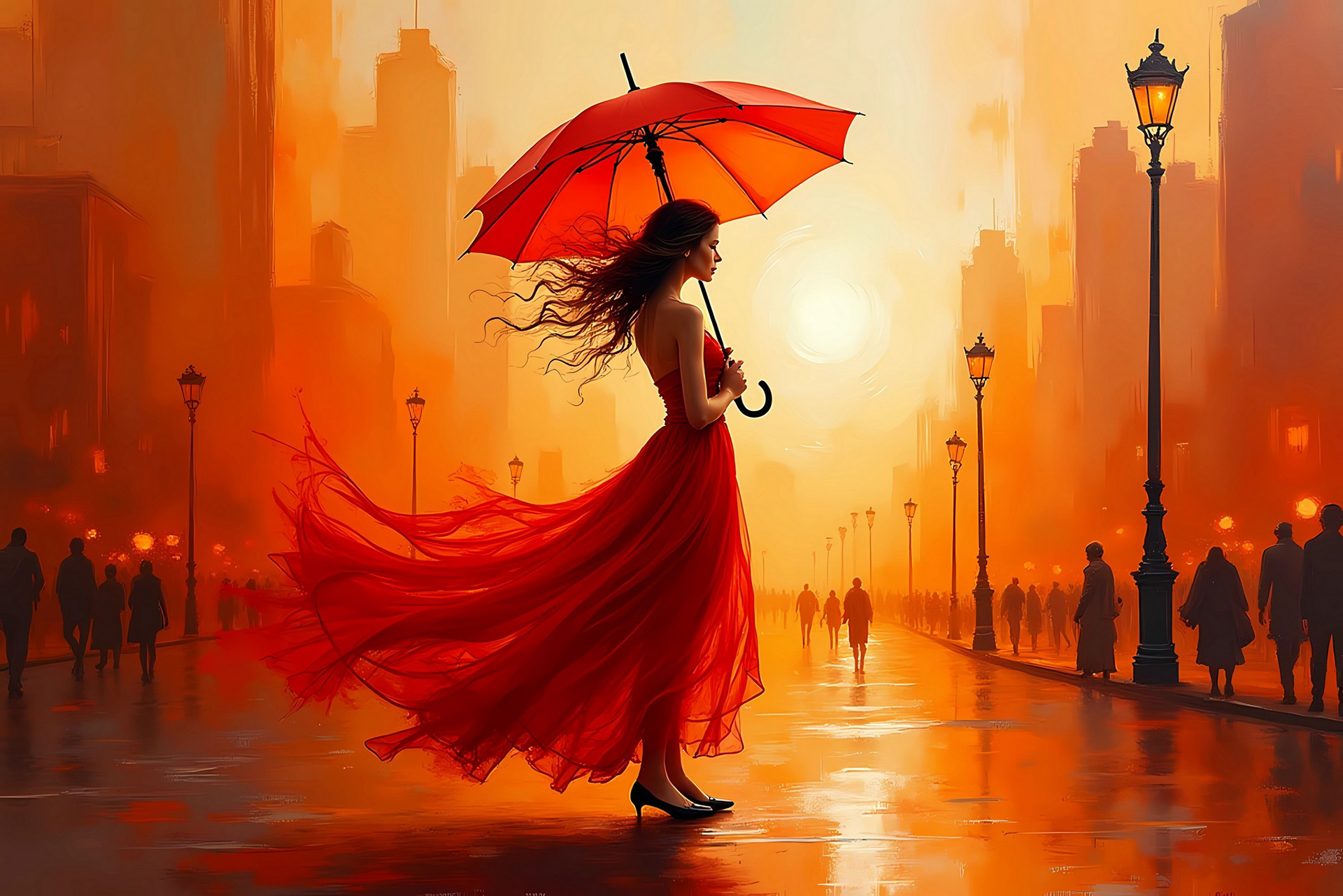 Belleza bajo la lluvia