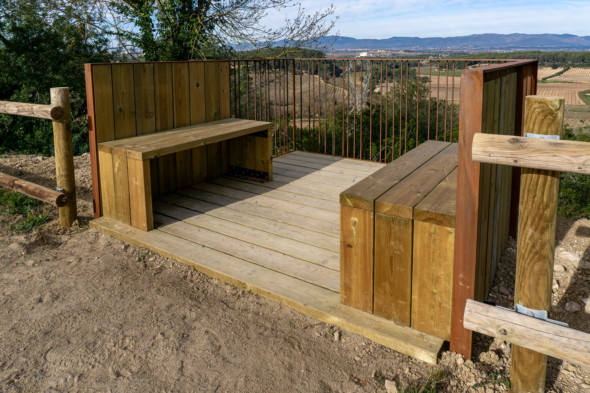 Relax in your seat while taking in the Penedès vineyard views.