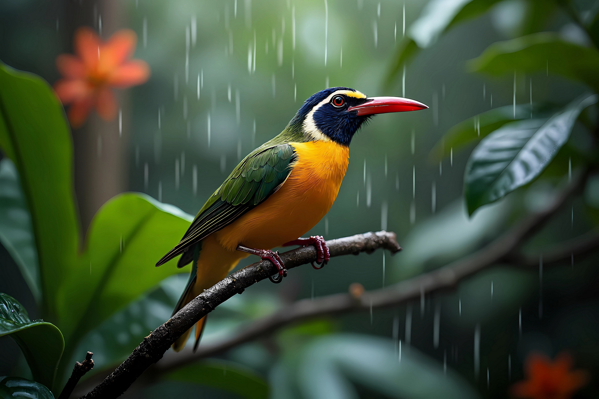 Pajarito en la jungla