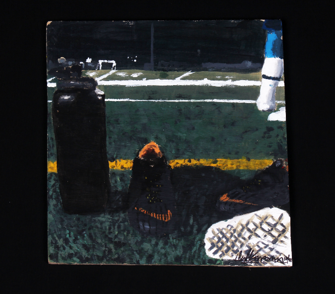 Thursday Night Soccer - Acrylic on wood