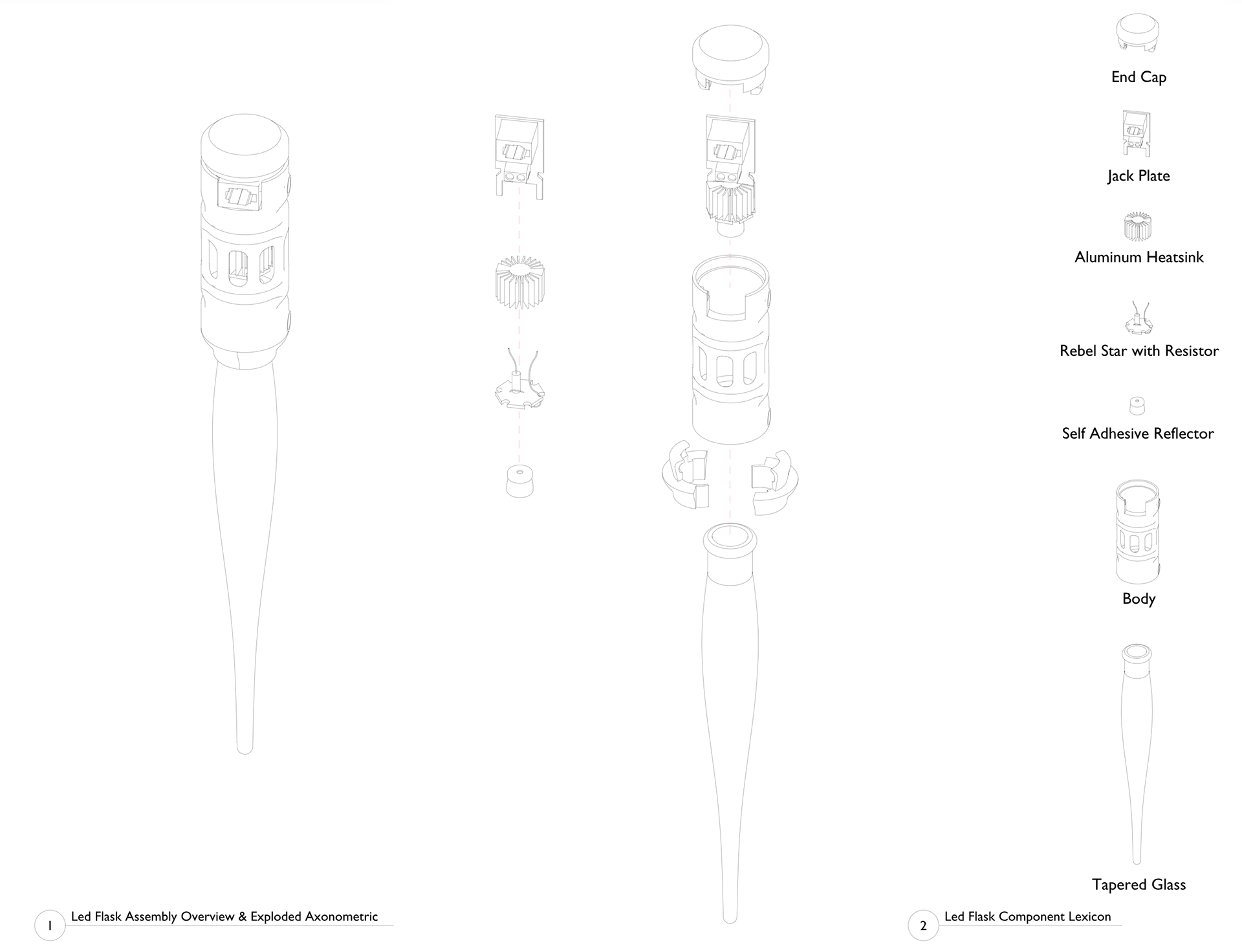 Existing SIngle LED Flask Assembly