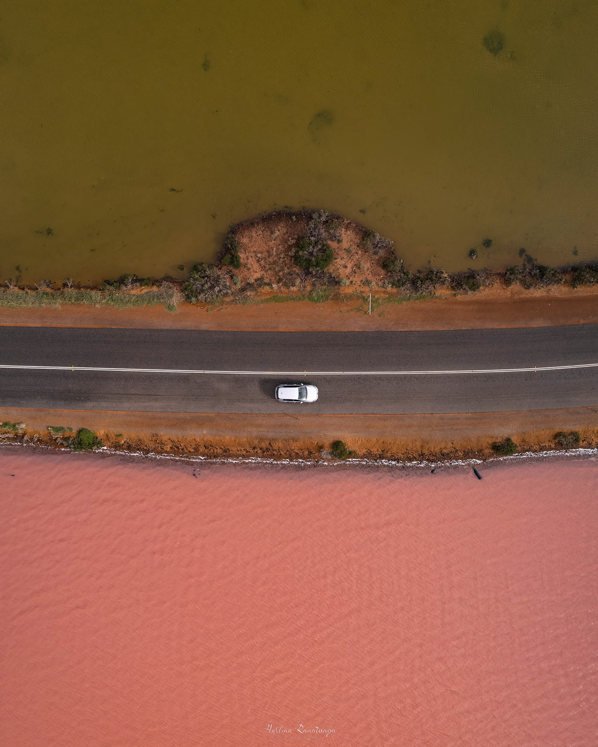 Across the lagoon