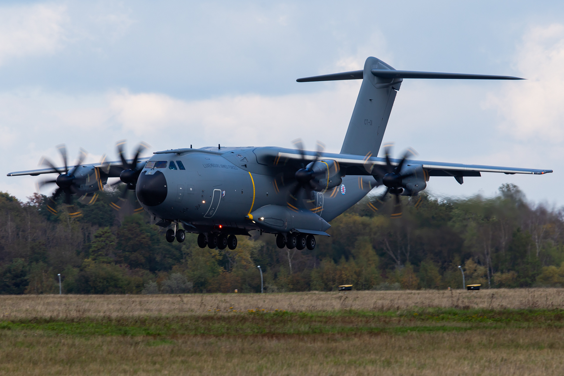 Seconds from touchdown.