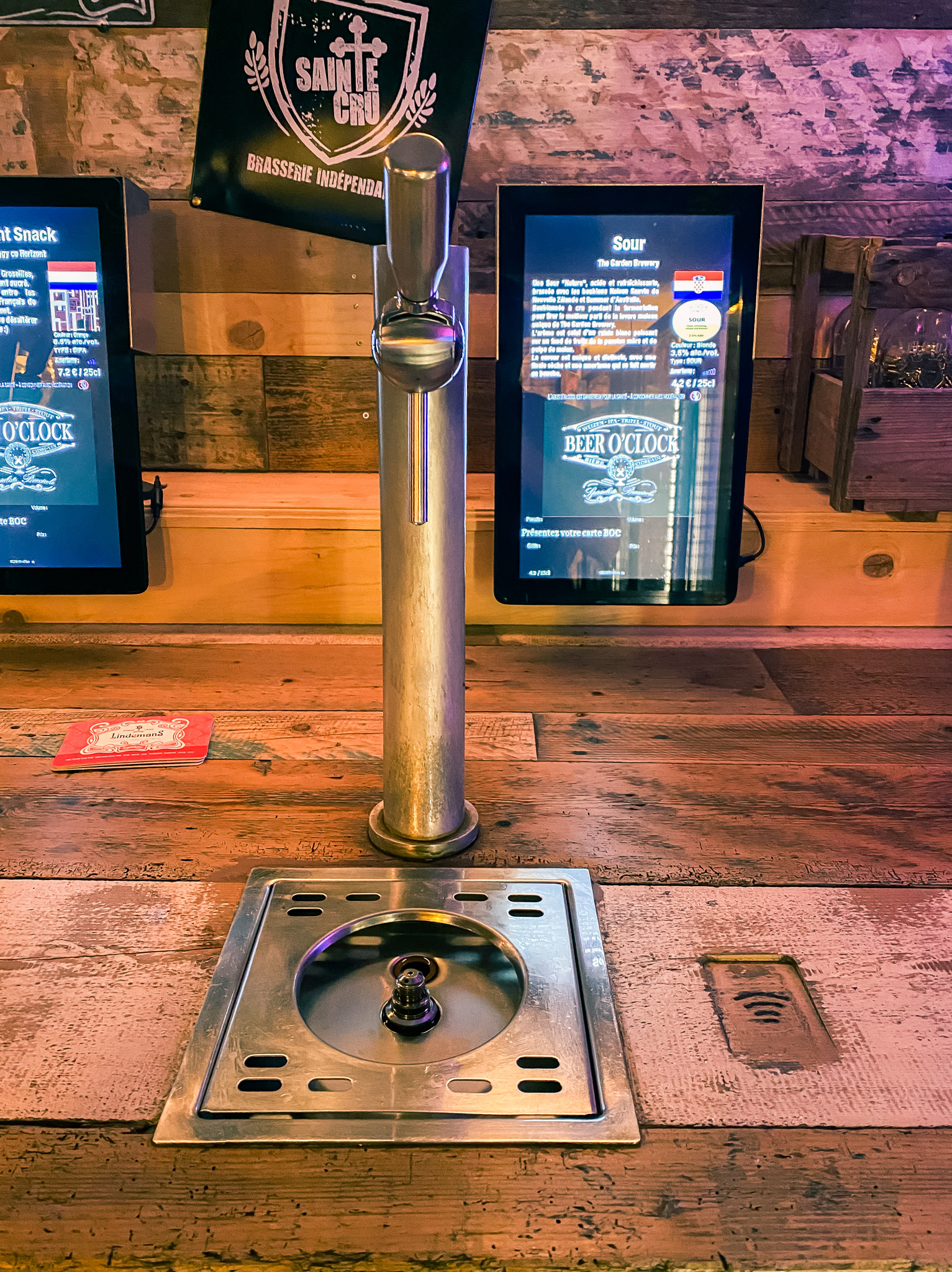 One of the 13 tap stations.
