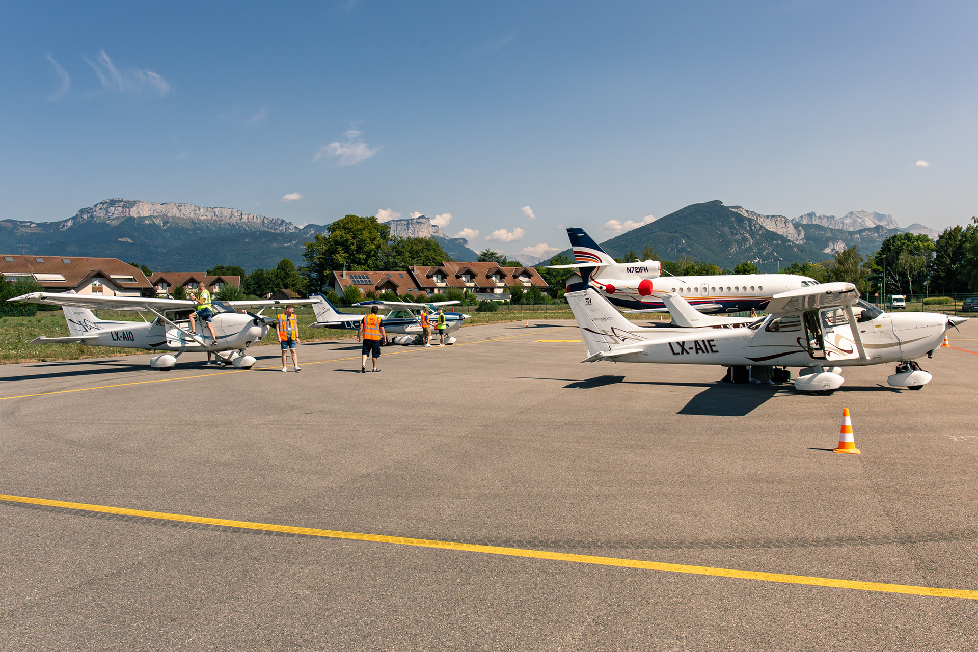 Getting ready to fly.