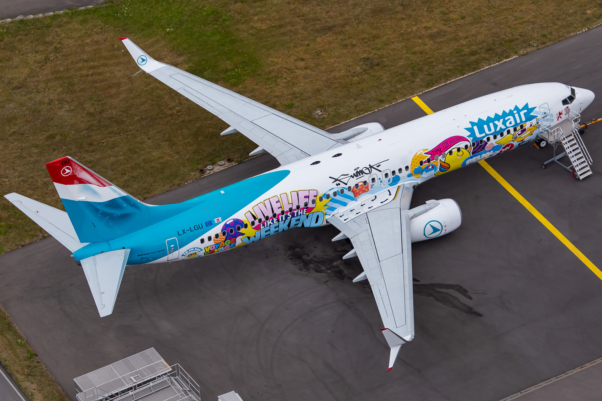Shortly after its rollout: The SUMO livery in all its glory.