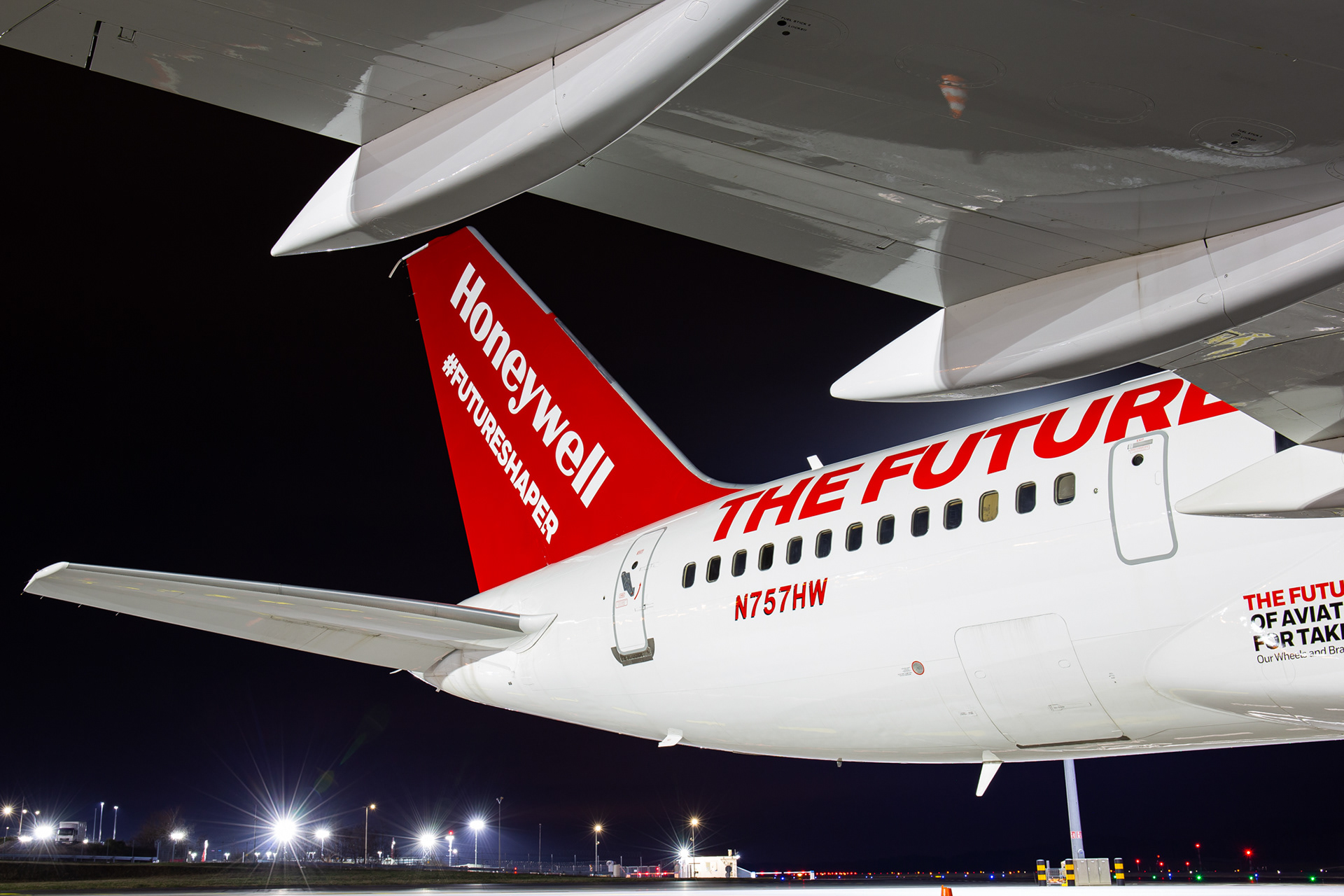 Impressive to be sitting under its wing.
