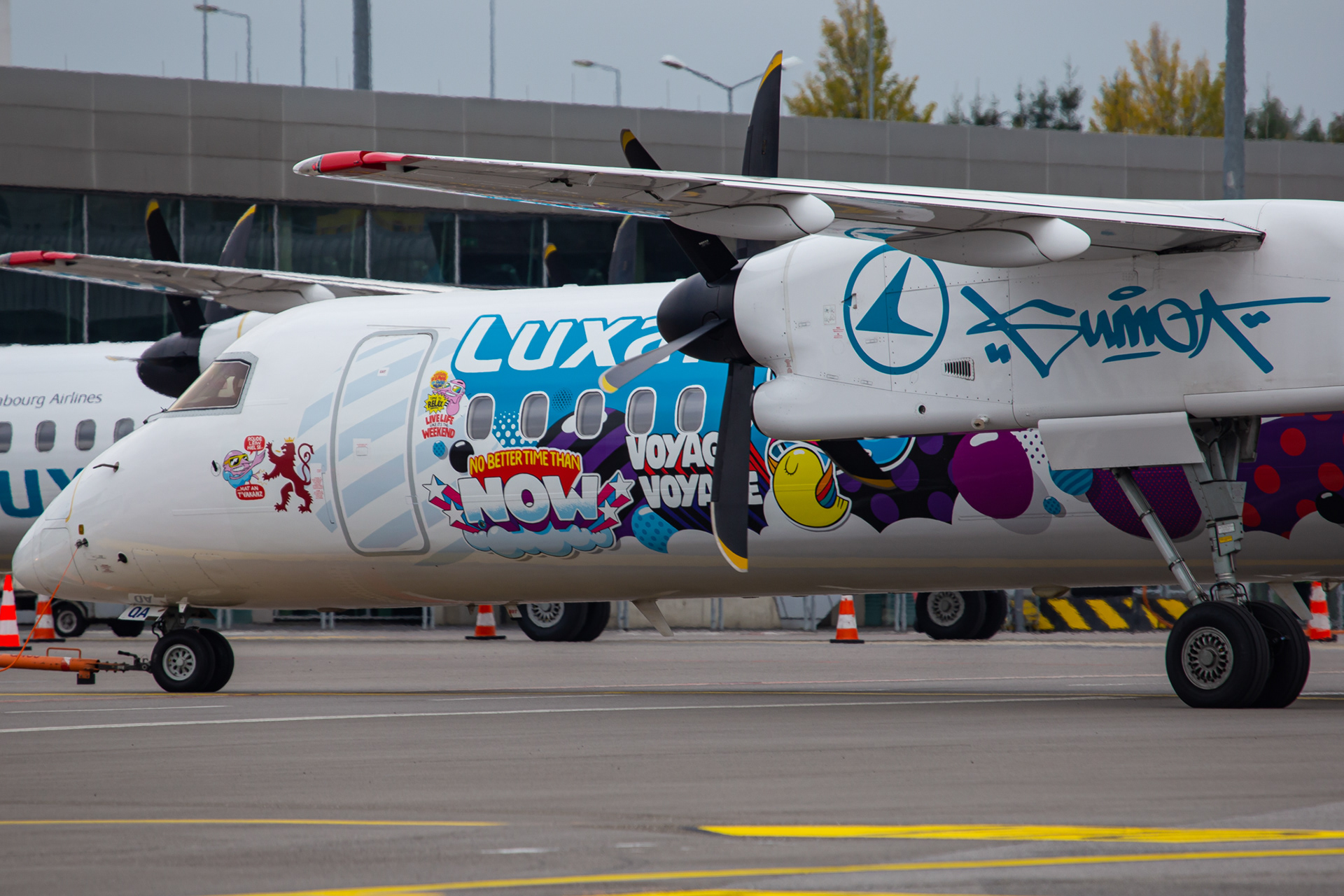 Note the stickers on the engine nacelles.