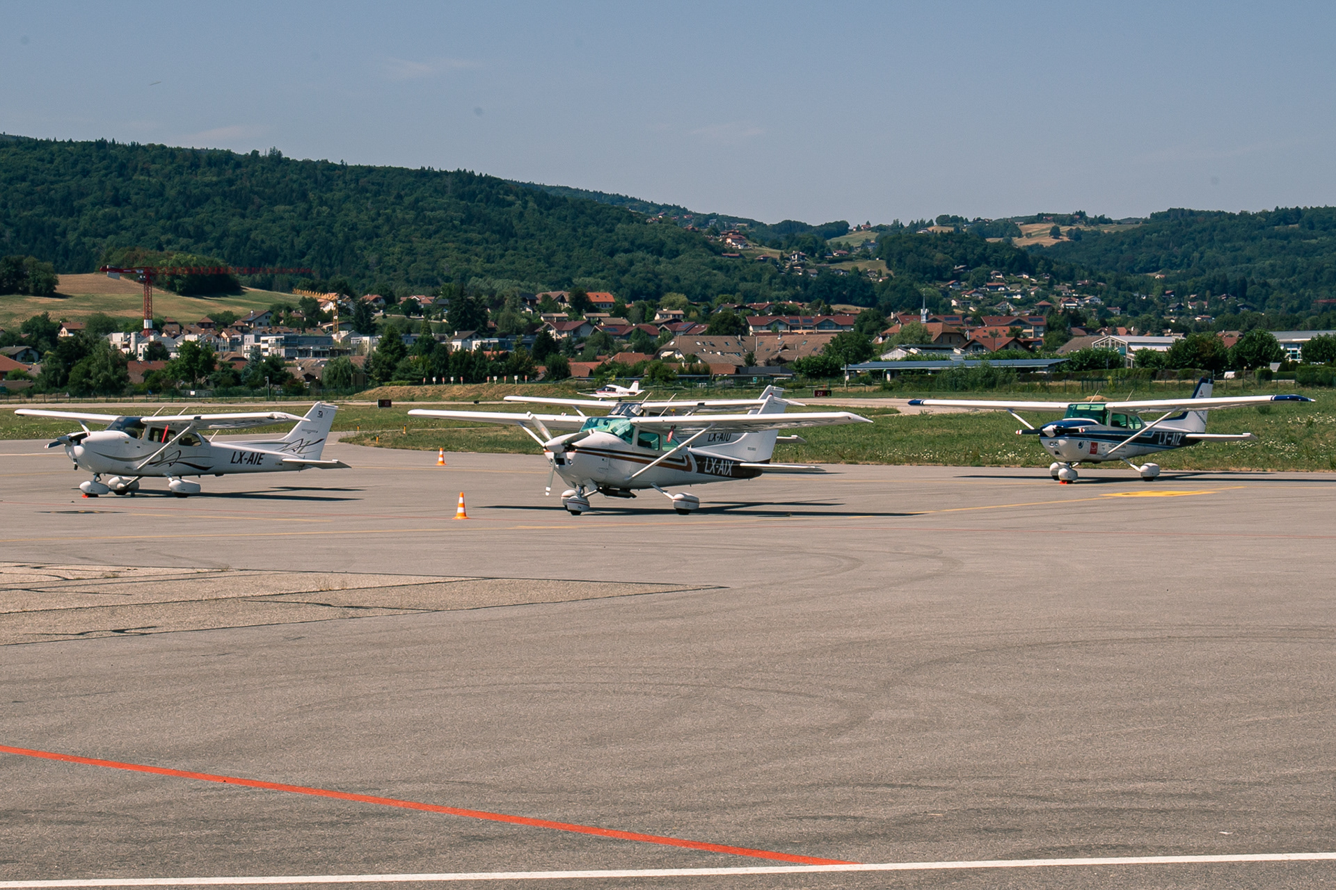 The "king-fleet", all parked next to each other.