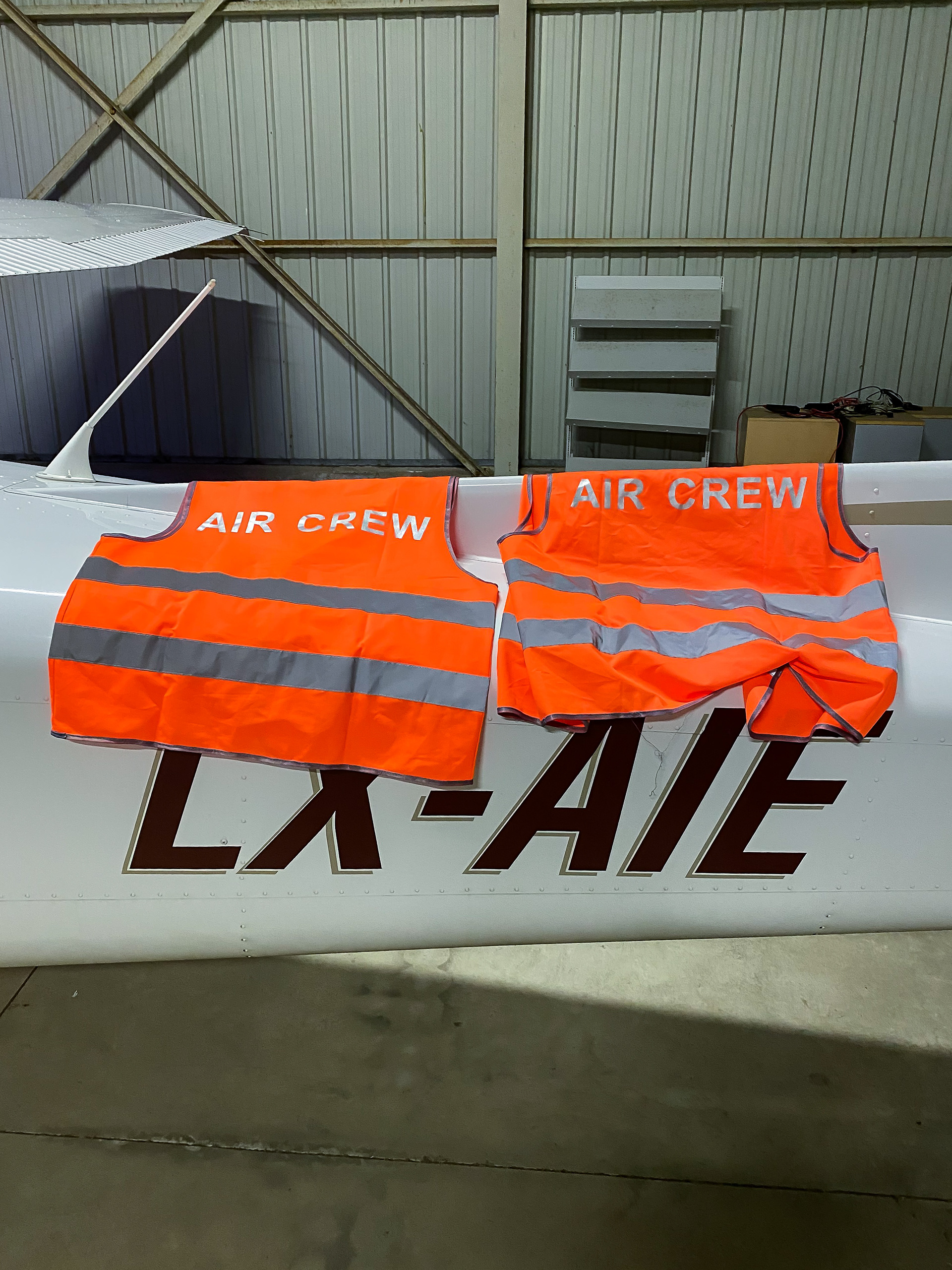 Mandatory at Annecy airport; High vis on the tarmac!