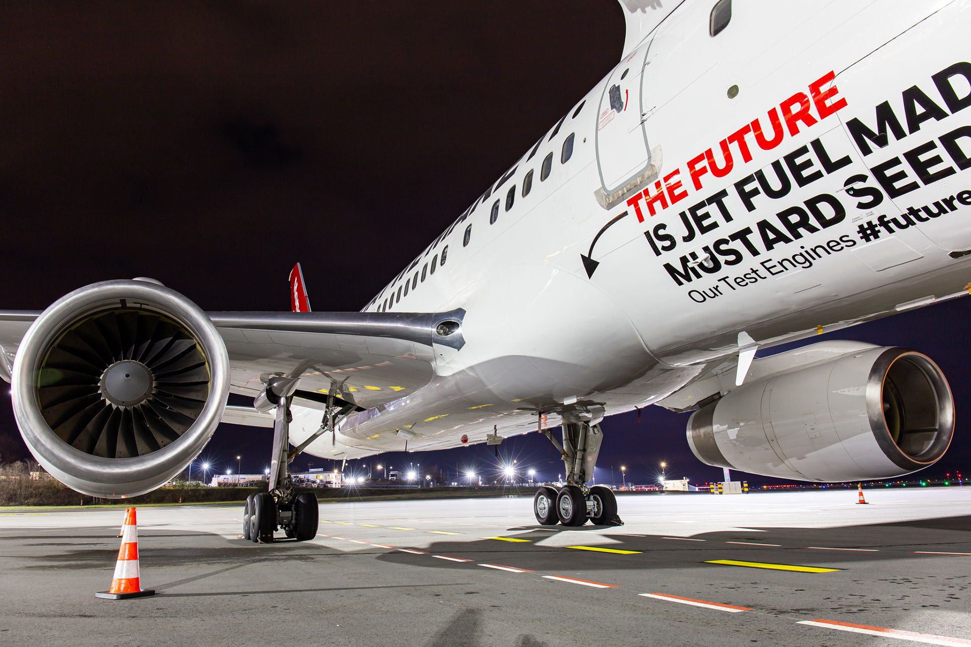 Double trouble! 332kN of thrust resting silently on the apron.