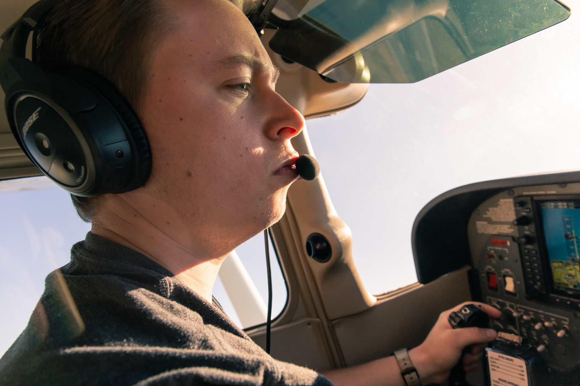 Climbing to FL95.