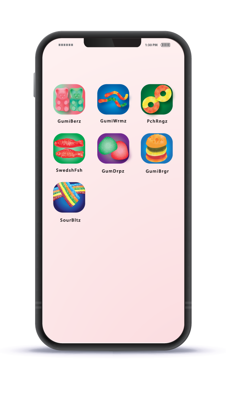 candy game app illustration