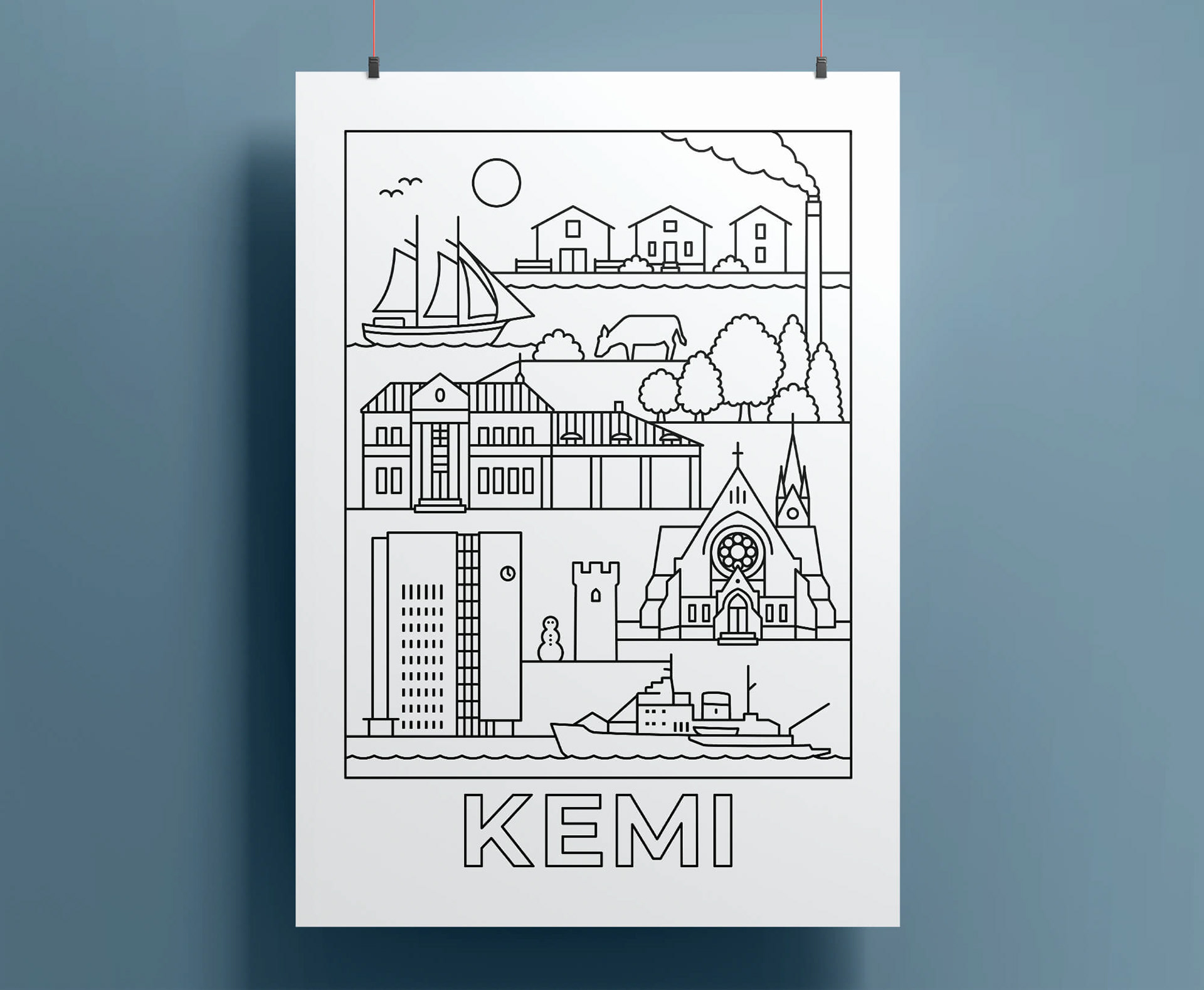 Kemi juliste Anna Haimila graphics
