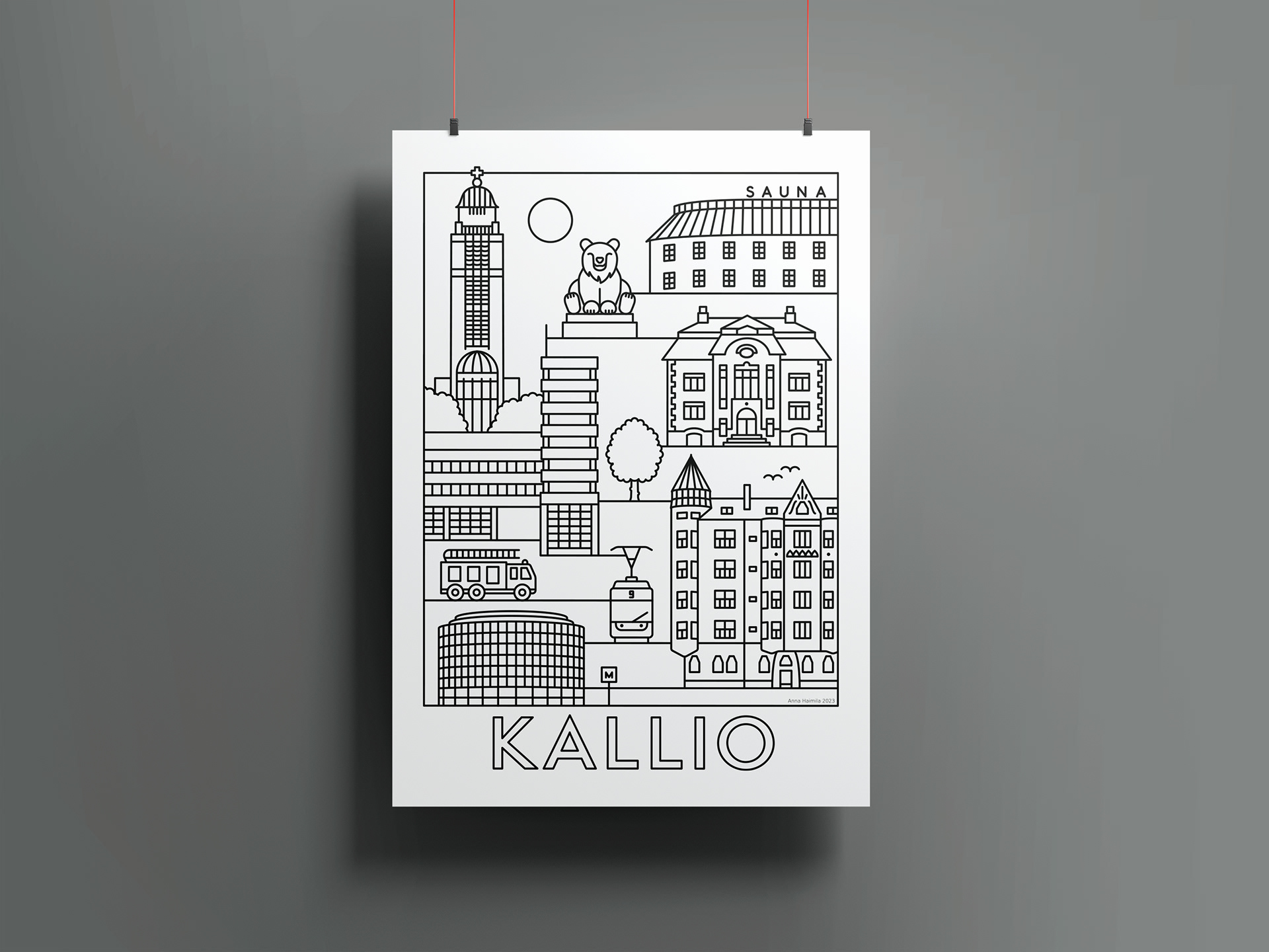 Kallio nähtävyydet, Anna Haimila Graphics