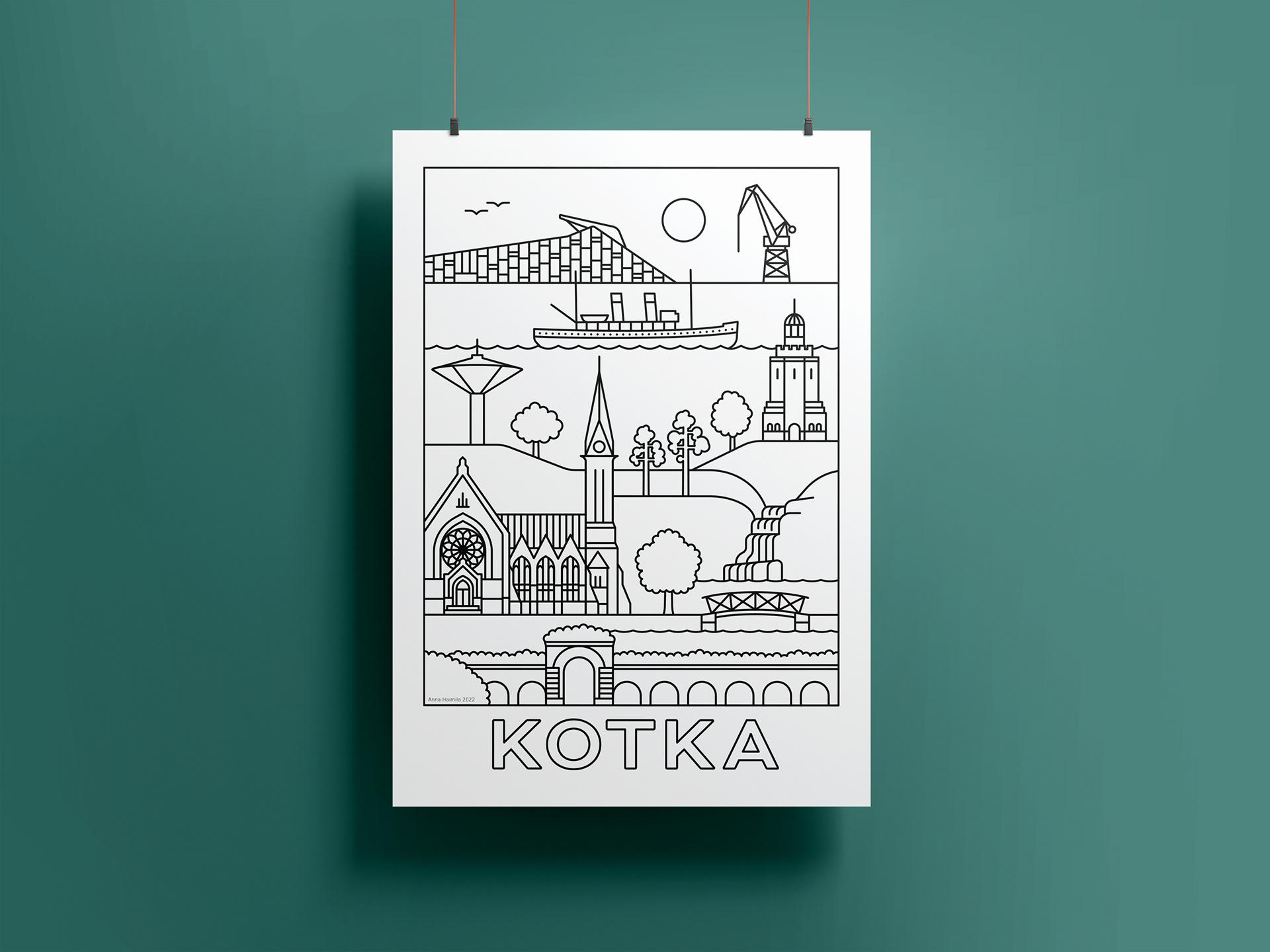 Kotka nähtävyydet, Anna Haimila Graphics