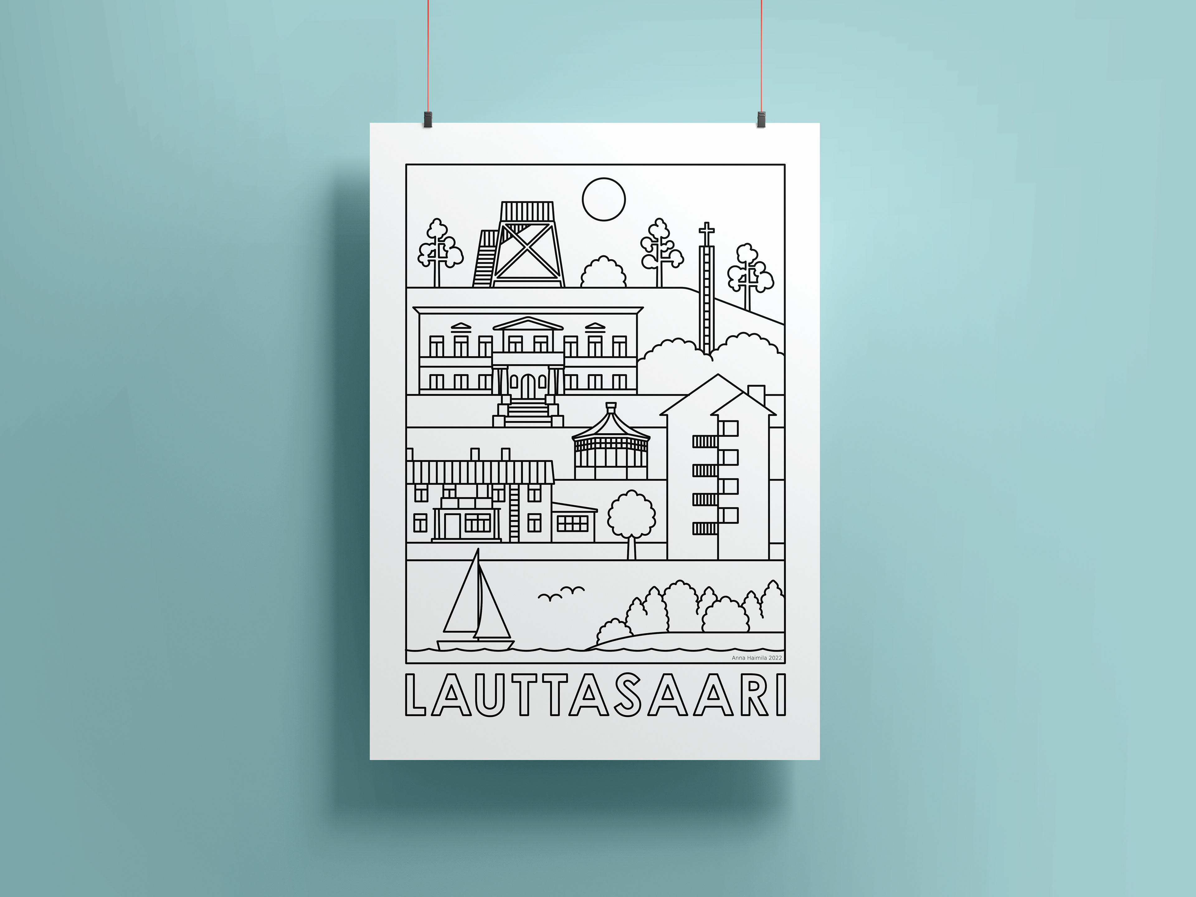 Lauttasaari nähtävyydet, Anna Haimila Graphics