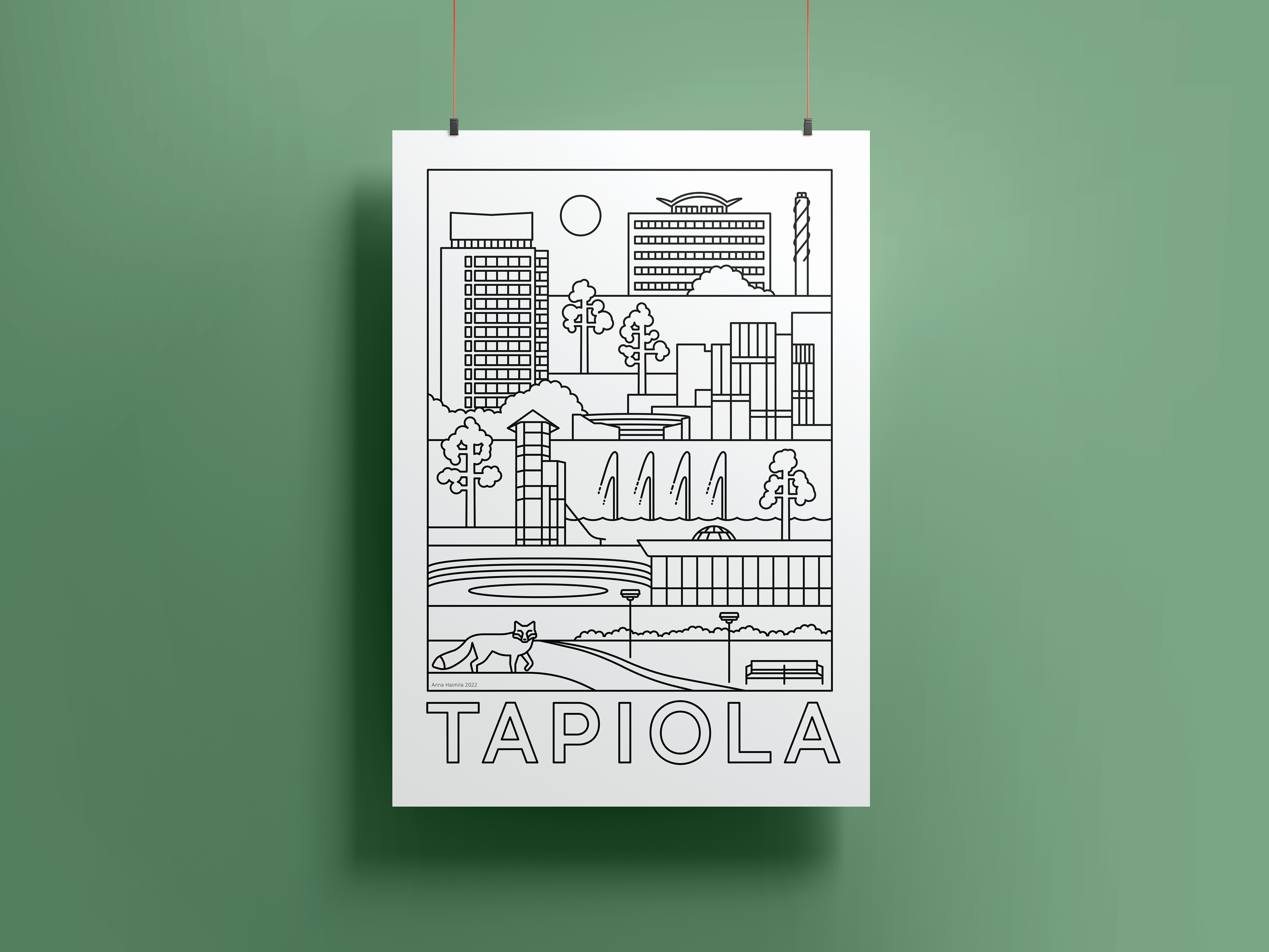 Tapiola nähtävyydet, Anna Haimila Graphics