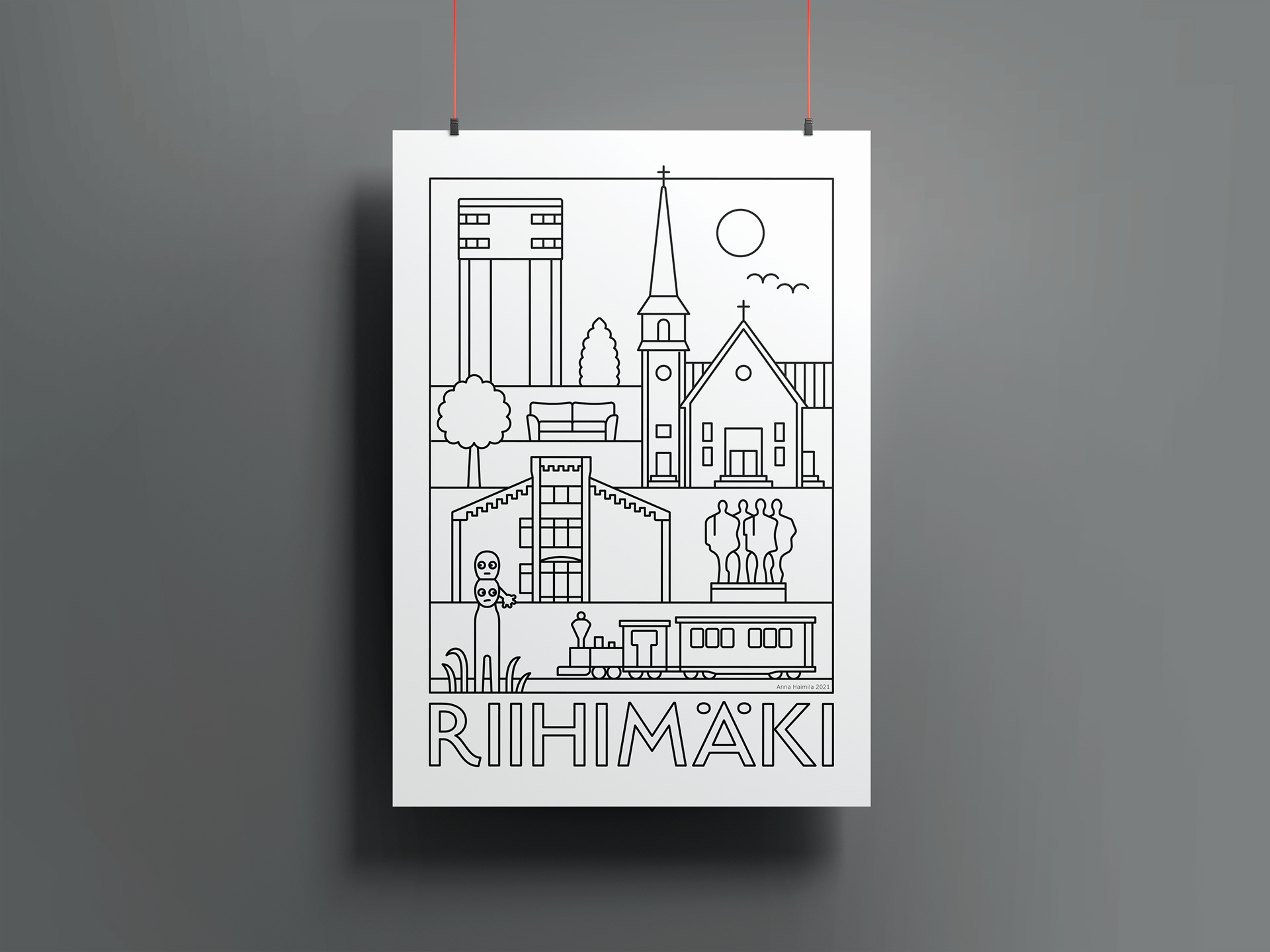 Riihimäki nähtävyydet 2, Anna Haimila Graphics