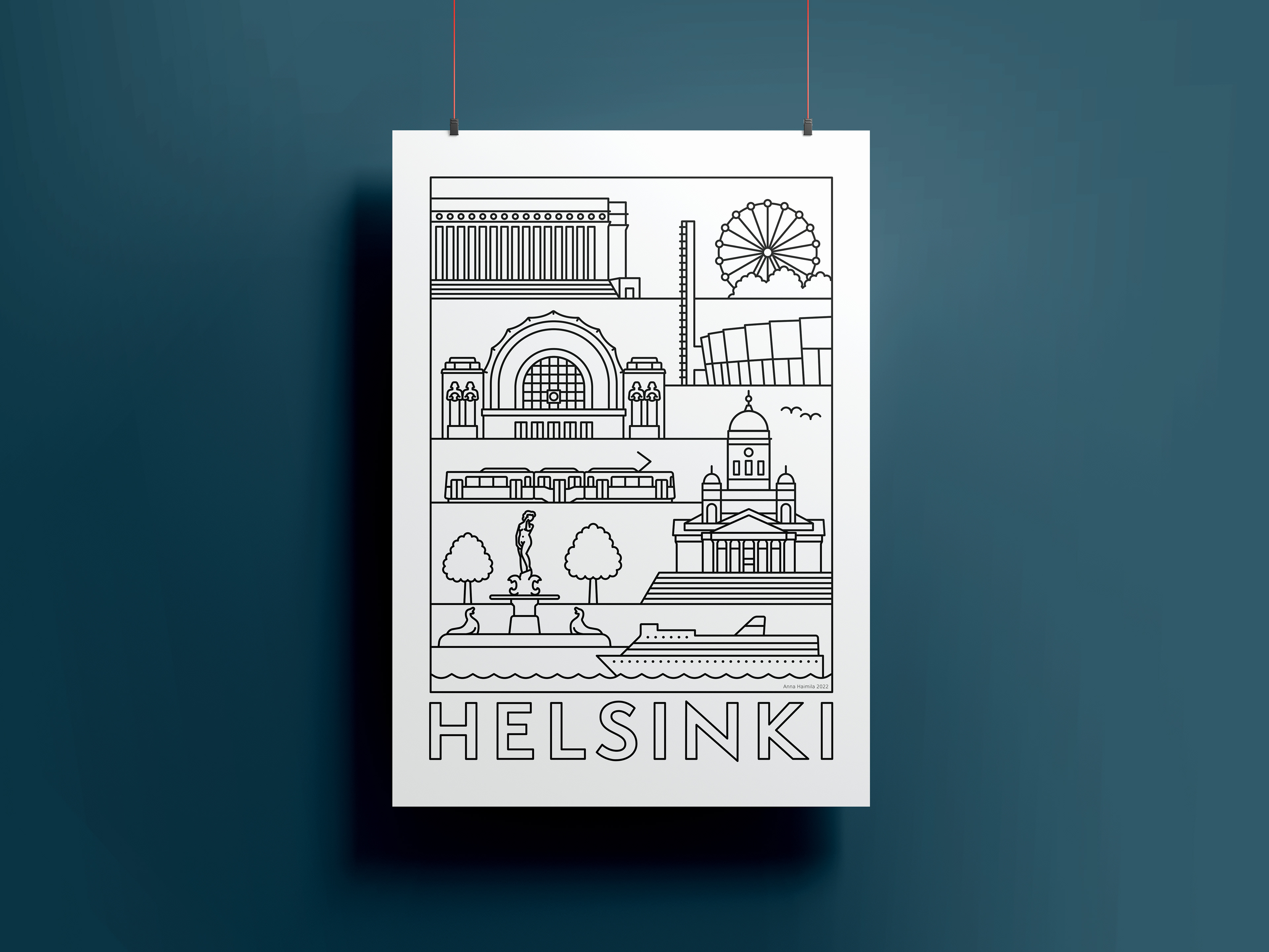 Helsinki juliste, Anna Haimila Graphics