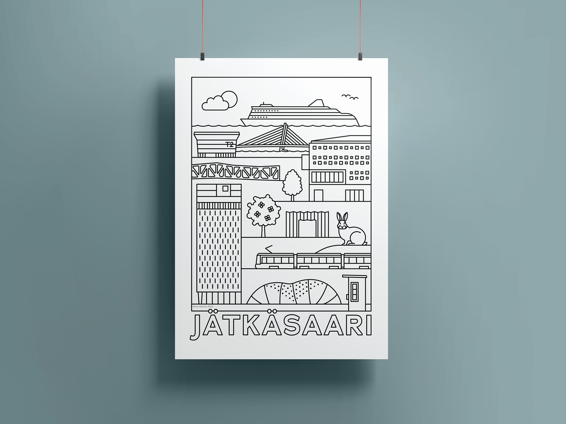 Jätkäsaari nähtävyydet, Anna Haimila Graphics