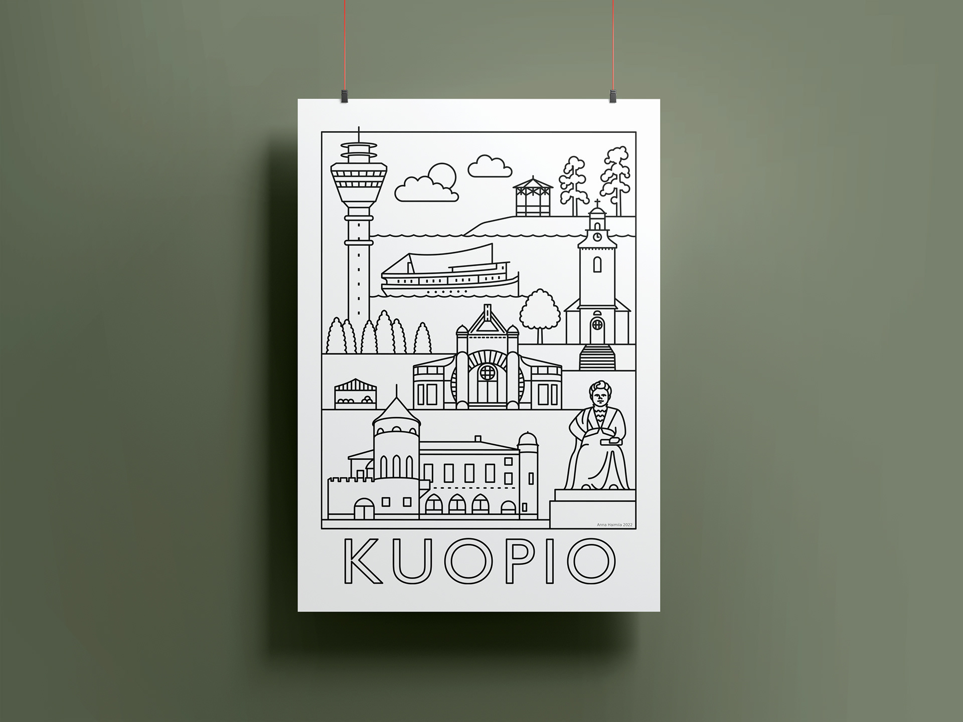 Kuopio nähtävyydet, Anna Haimila Graphics