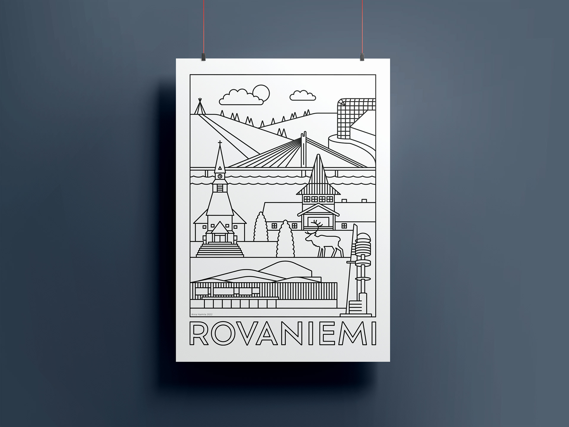 Rovaniemi nähtävyydet, Anna Haimila Graphics