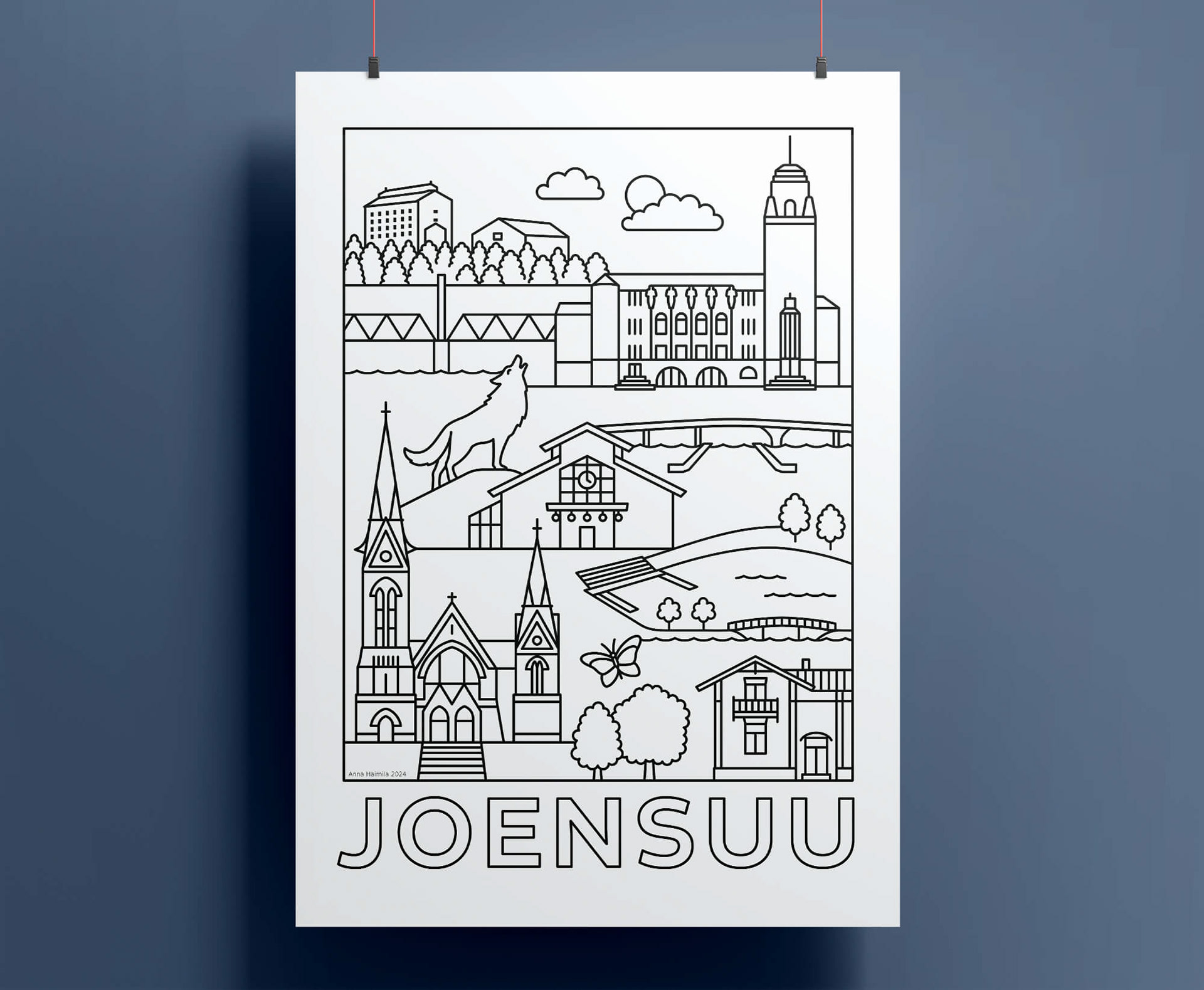 Joensuu juliste Anna Haimila Graphics
