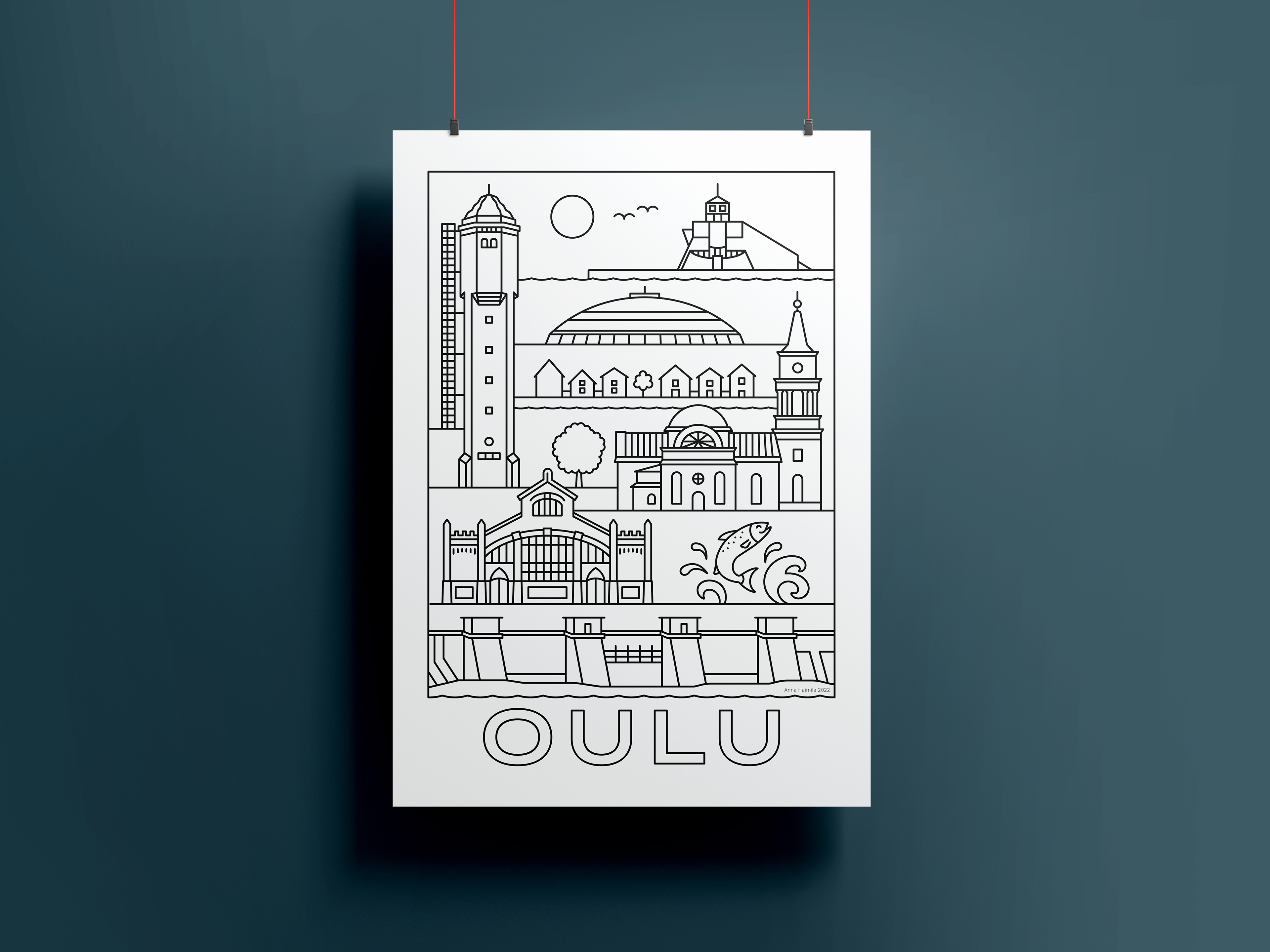 Oulu nähtävyydet, Anna Haimila Graphics