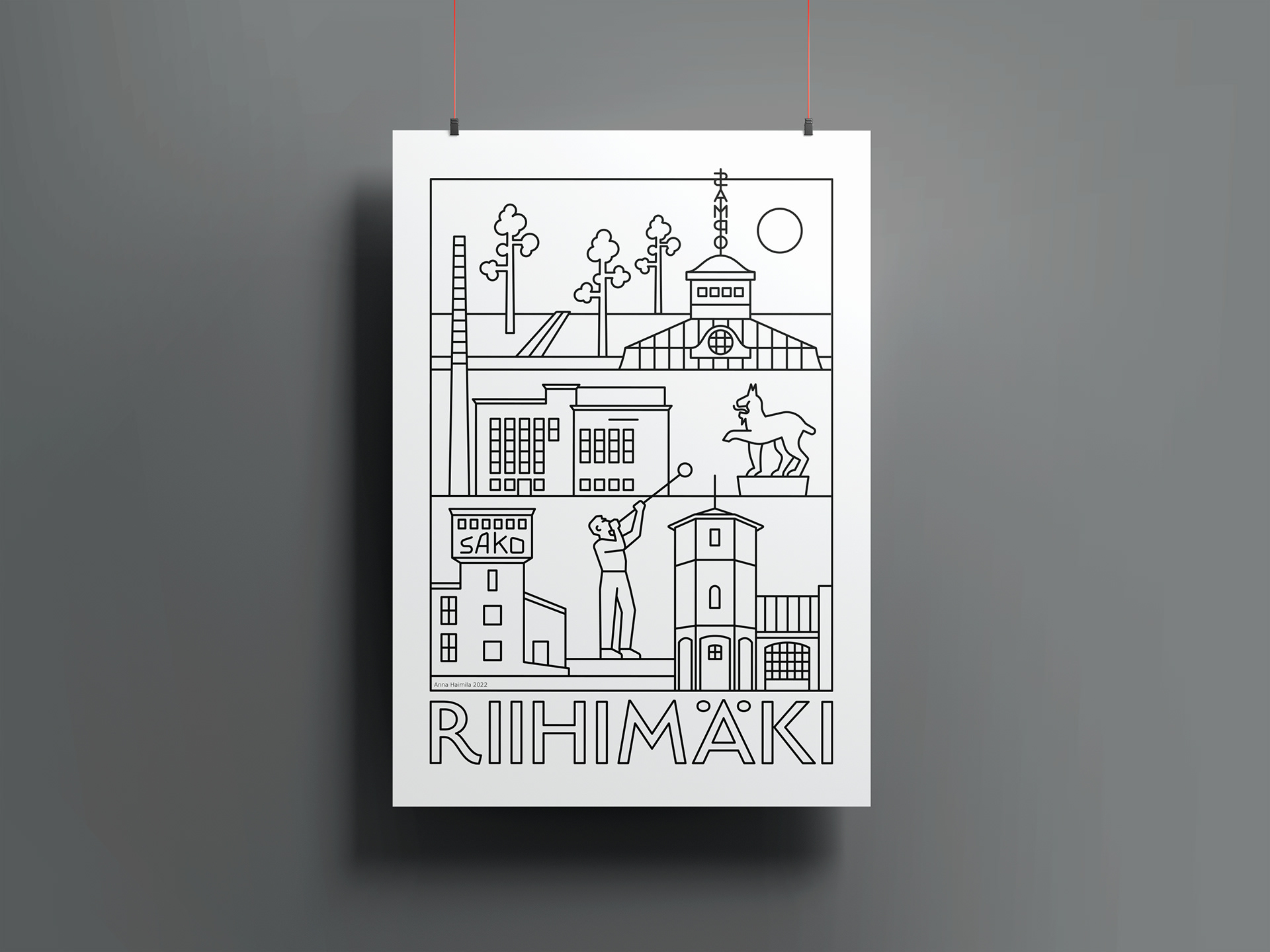 Riihimäki nähtävyydet, Anna Haimila Graphics
