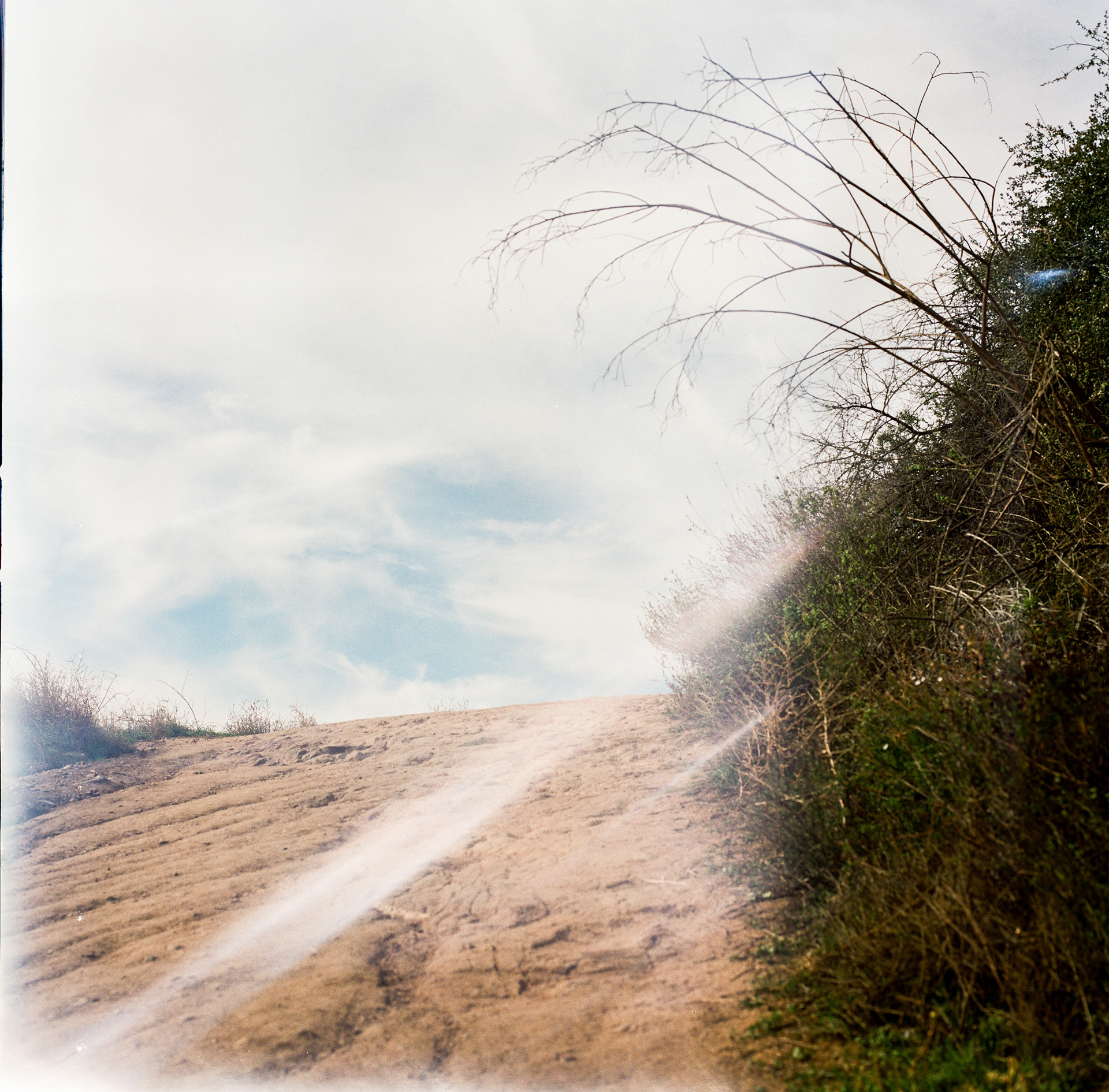 This is why a test roll of film is important... half the 120 roll ruined