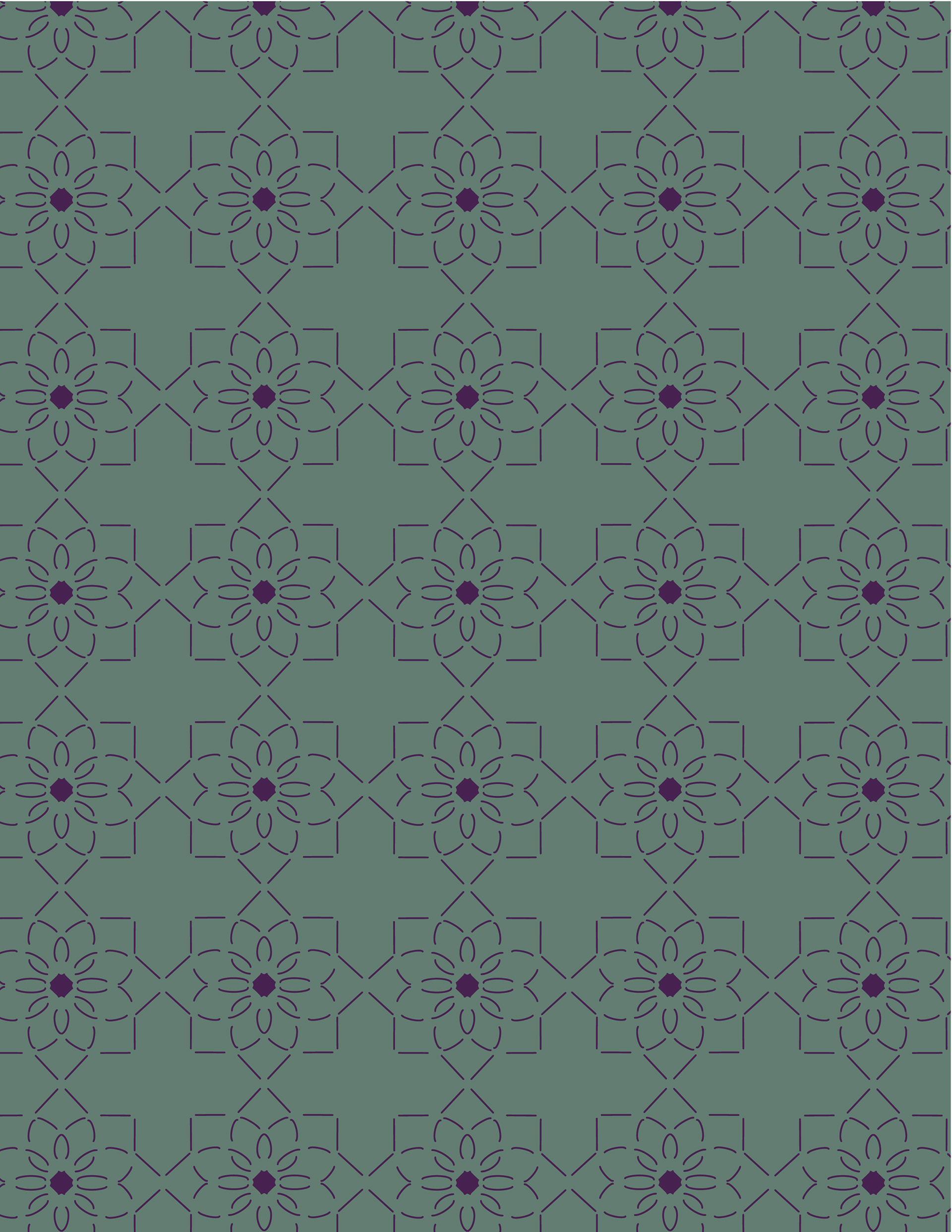 Quilted Flowers - Contemporary