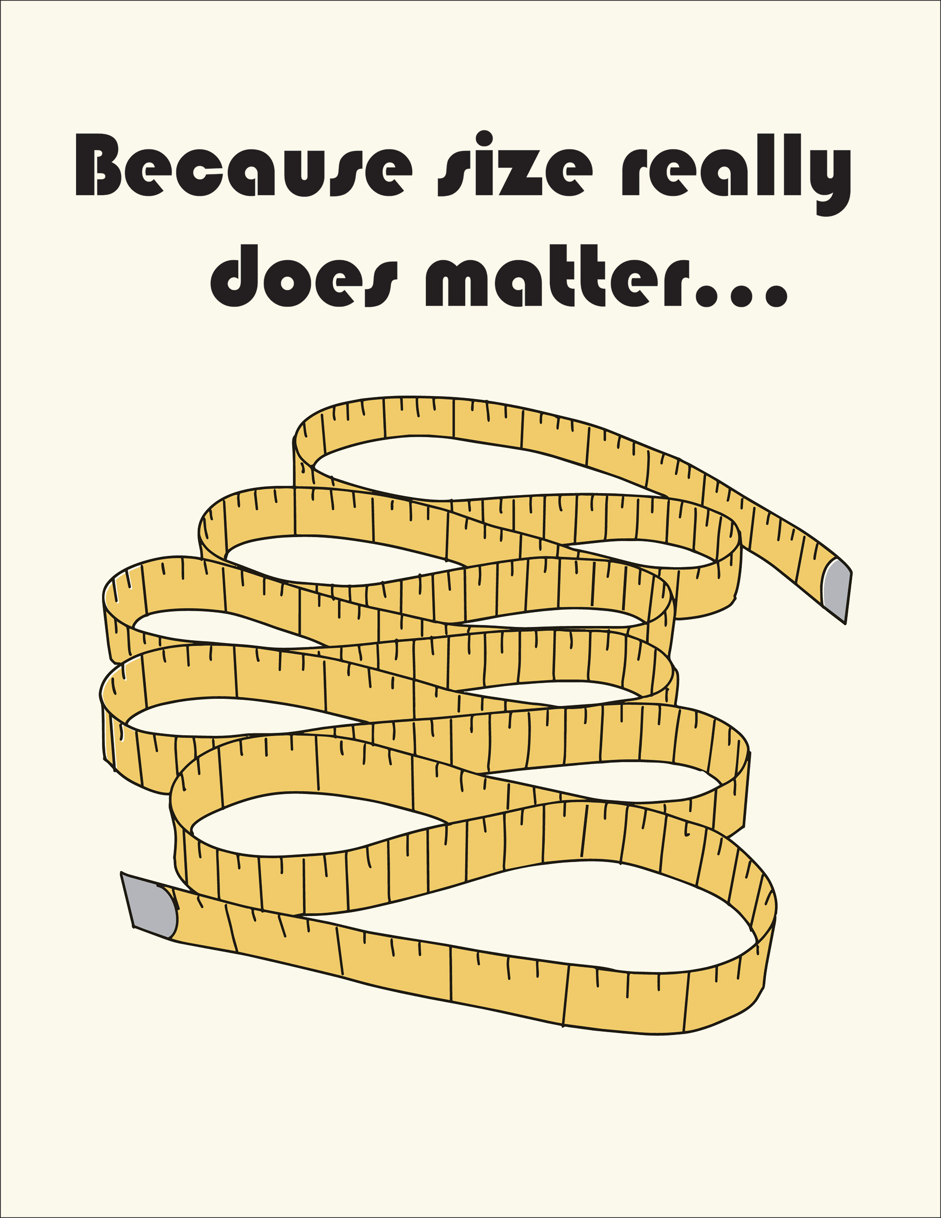 Size Matters Place ment Print