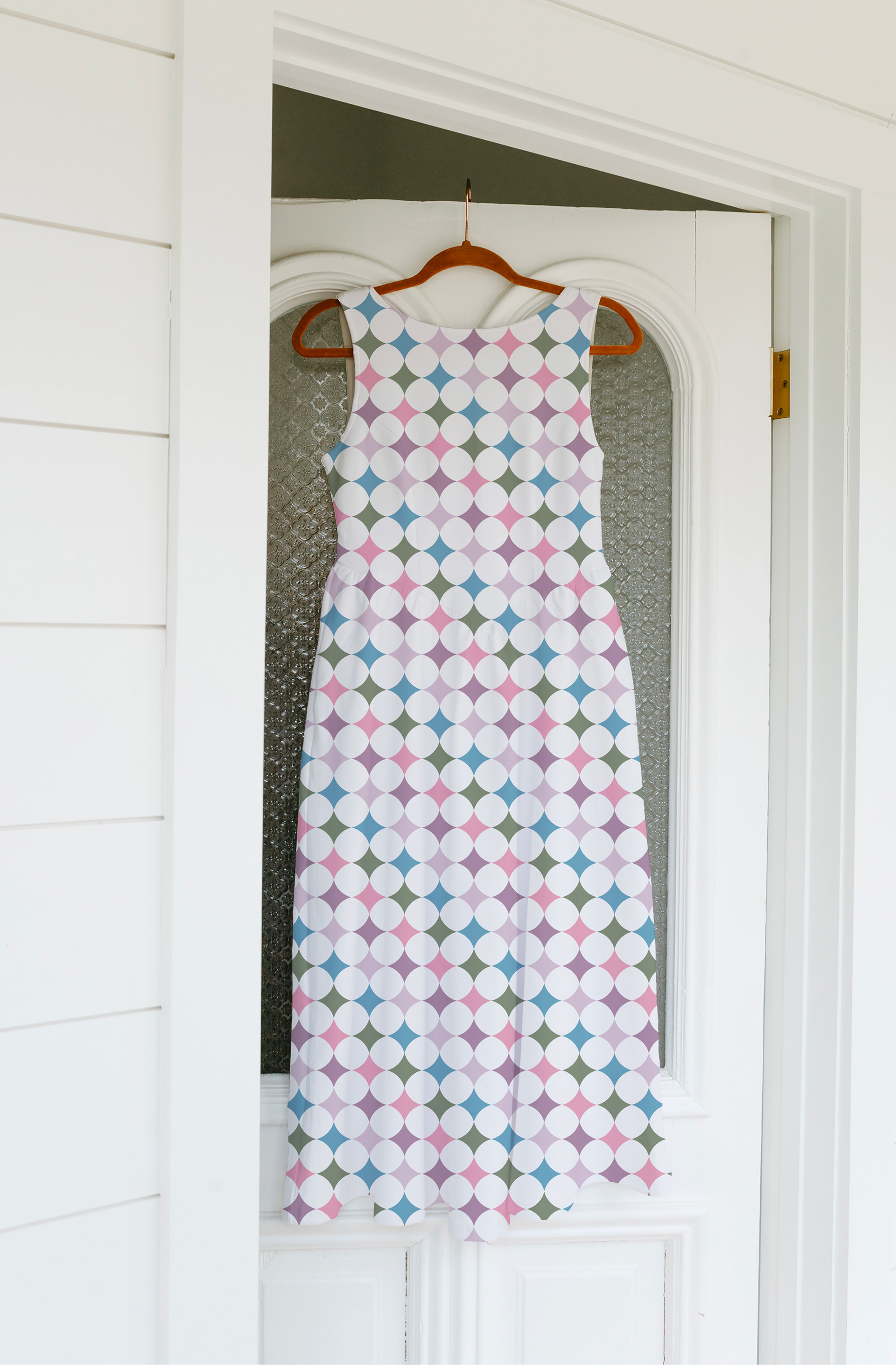 Oh gee Retro - Silver Multicolored Dress