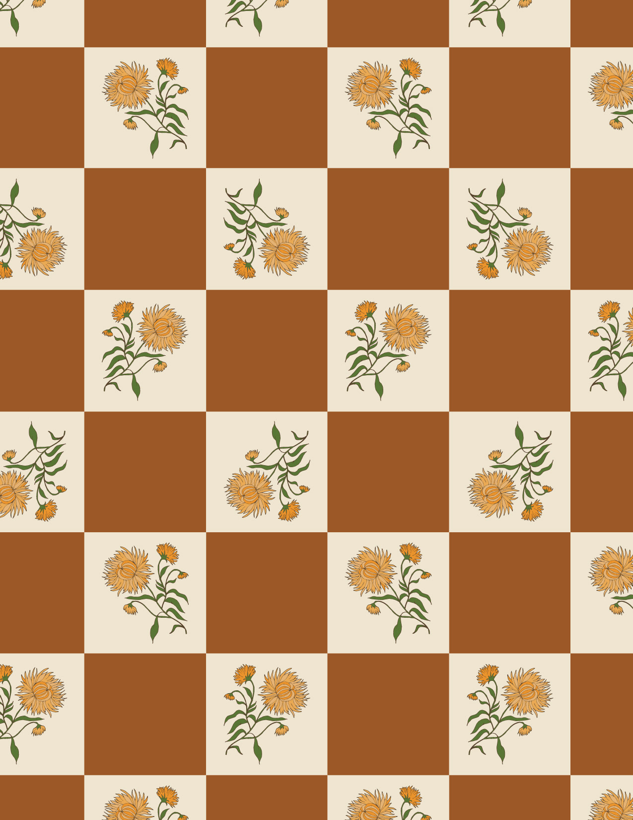 Mum's Plaid - Autumn Blooms