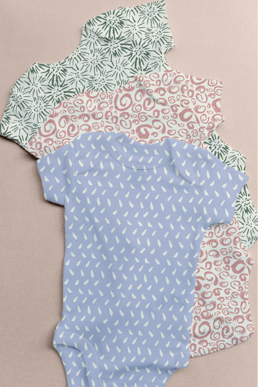 Baby Onesies with prints from In the Margins