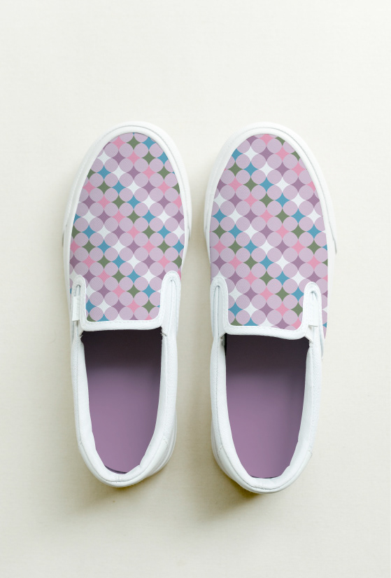 Oh gee Retro - Purple Multicolored Shoes