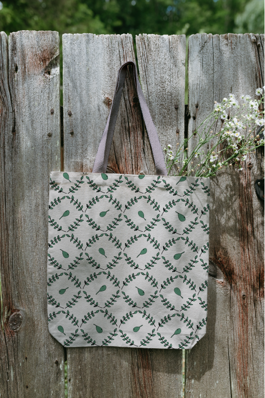 Tote bag with Print from Doodle Garden Collection
