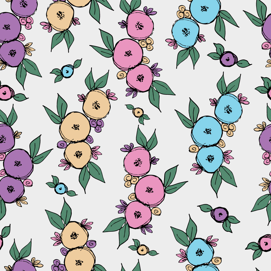 Spring Flower Stripe