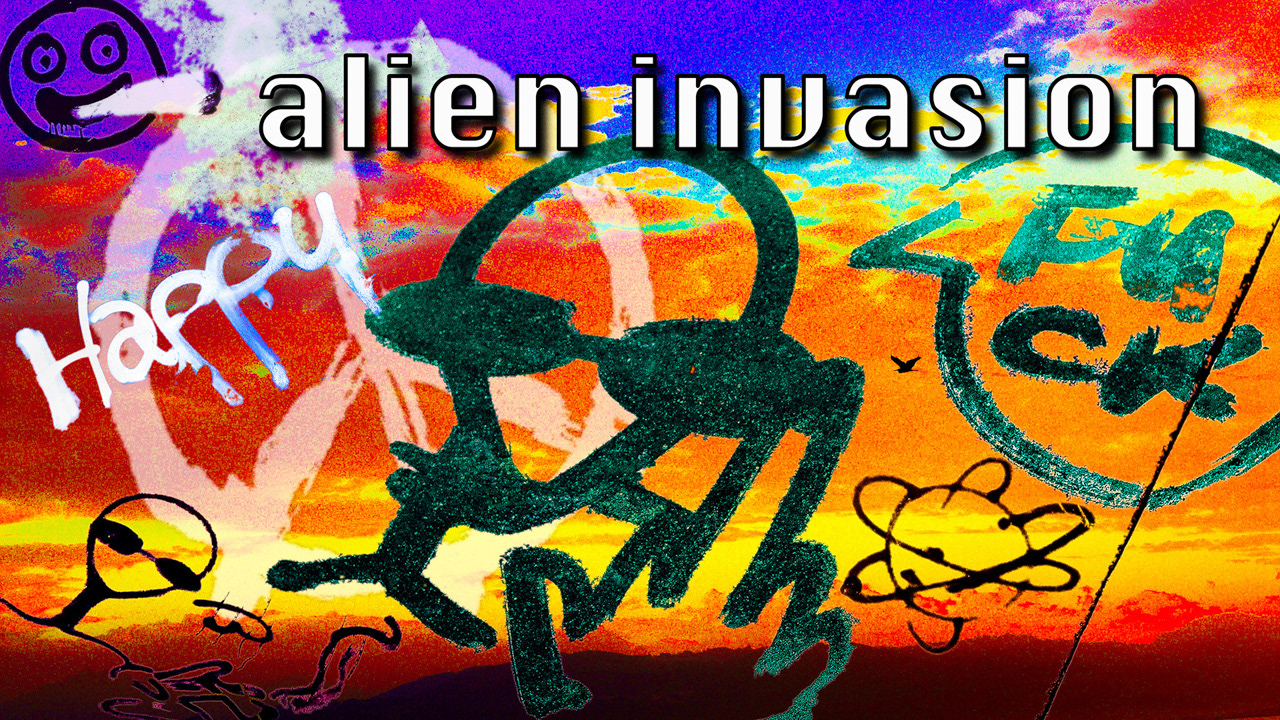 dirty DJ feat. Harald Lerbs - alien invasion (acid electronic music video)