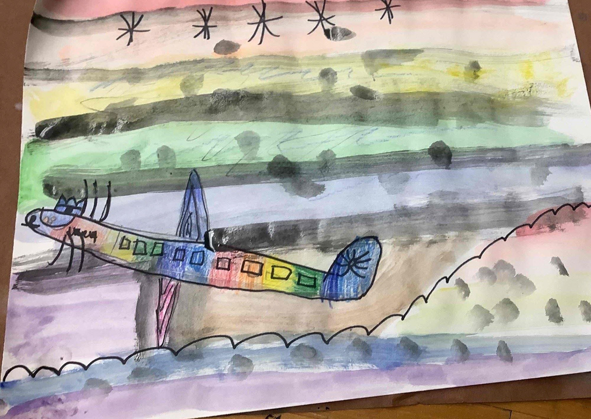 LONDYN H. - RAINBOW CAT PLANE