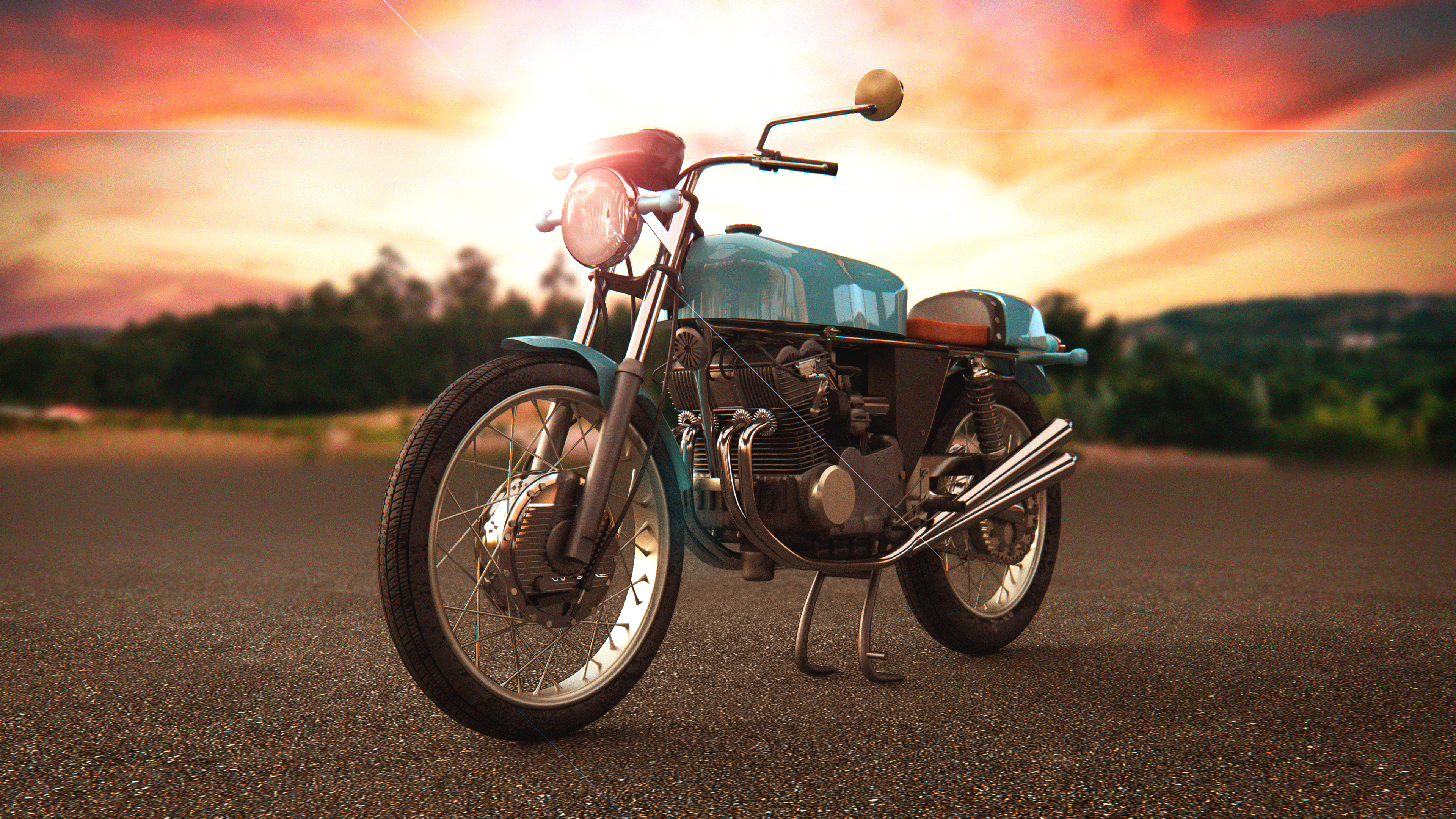 Motorcycle - Rendering